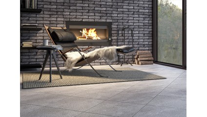 Tiles for facing fireplaces