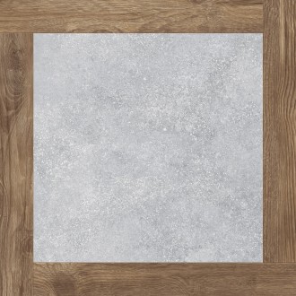 Плитка Concrete&Wood сірий 607x607