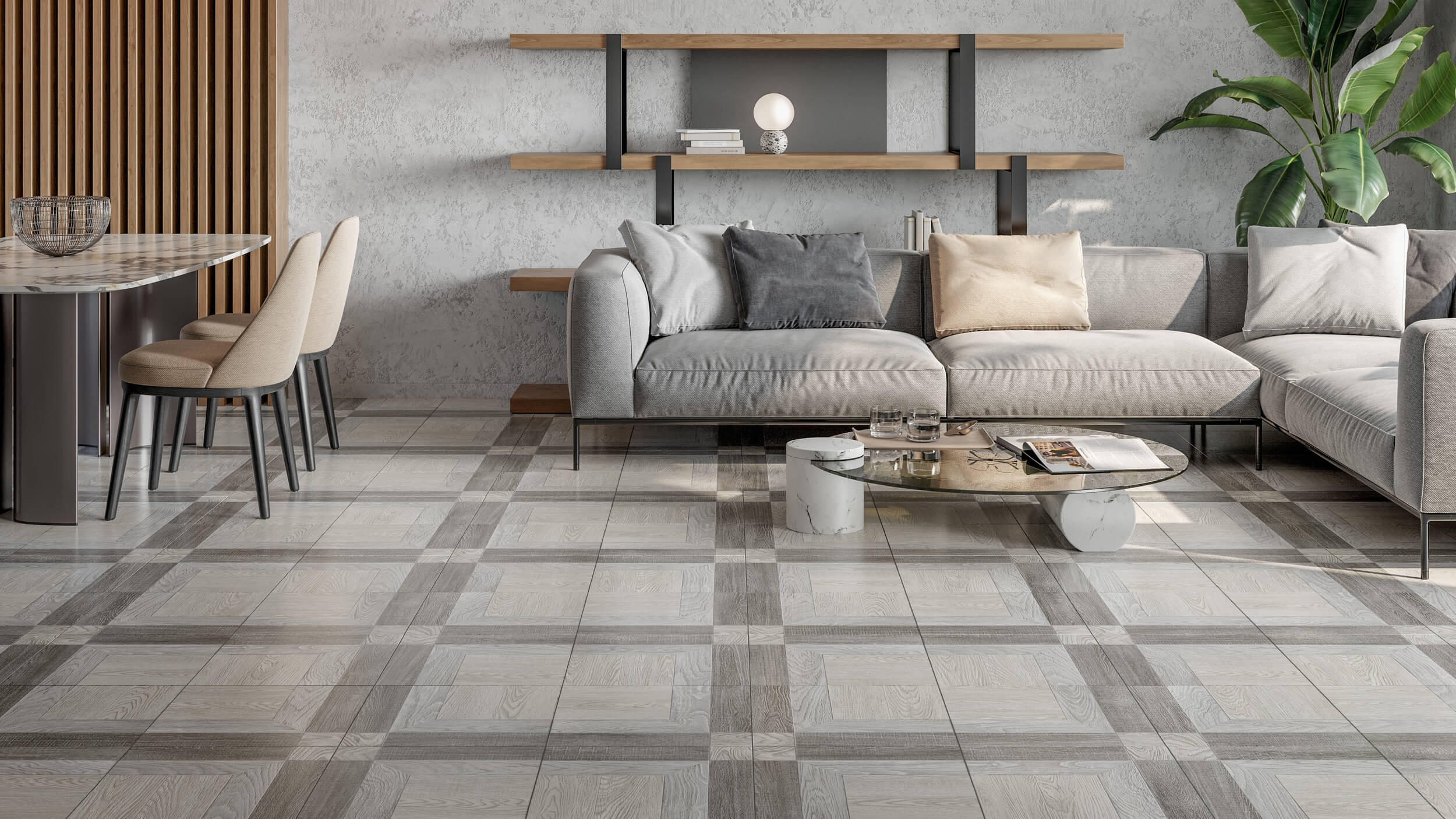 Плитка French Wood бежевый 400х400х7