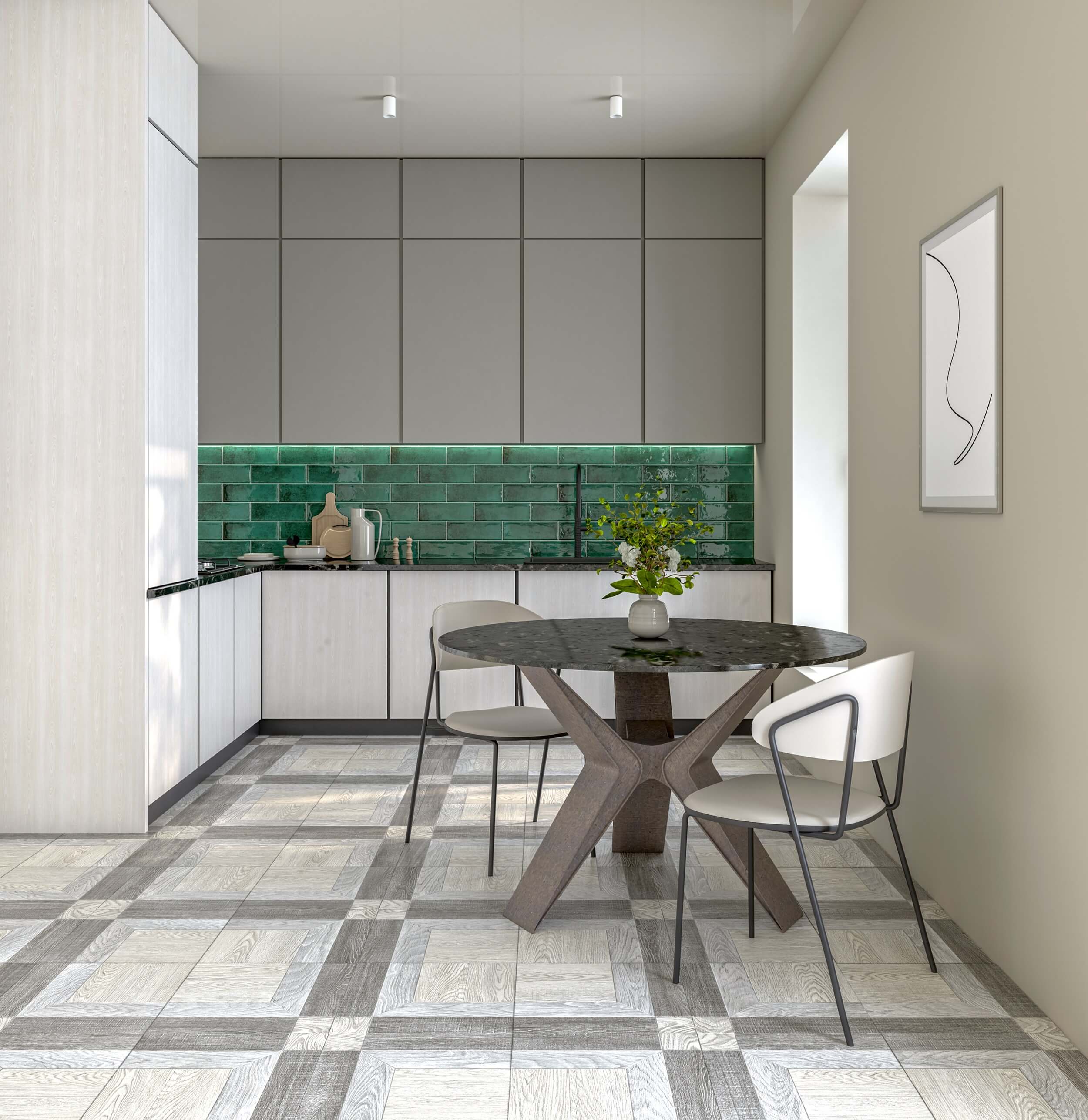 Плитка French Wood бежевый 400х400х7