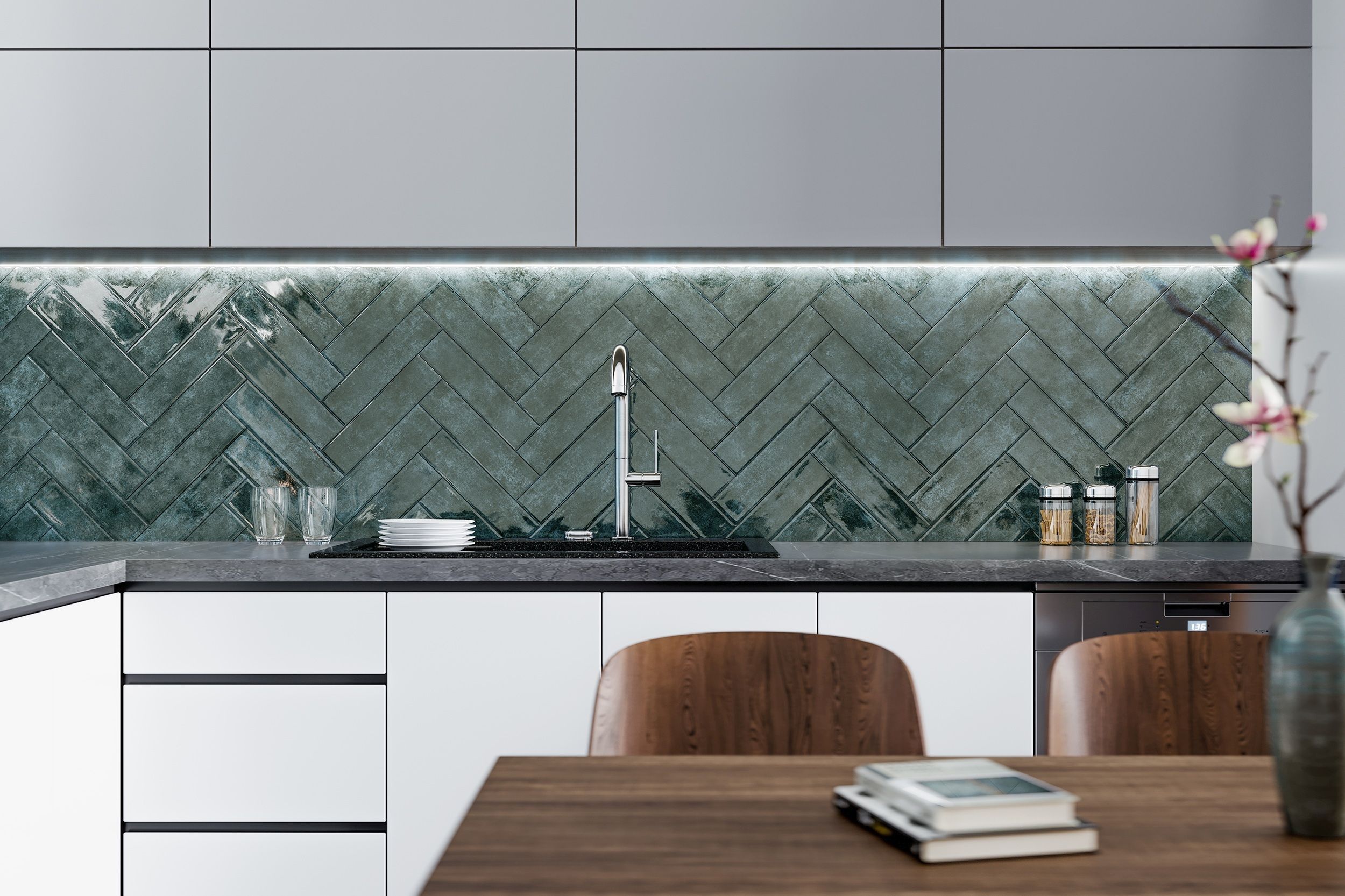 Плитка Garda синий 75x300x6