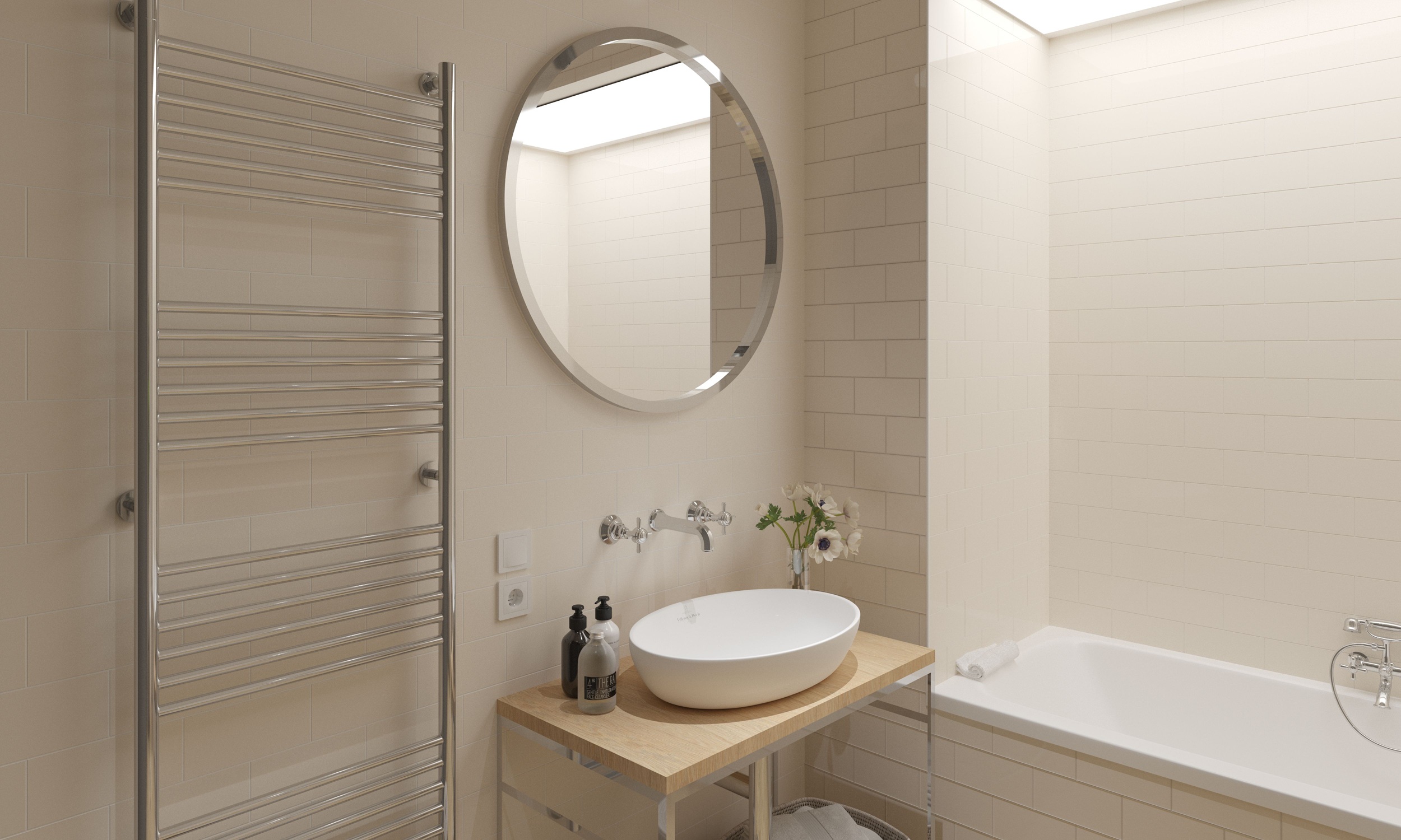 Metrotiles plane бежевий 100x200