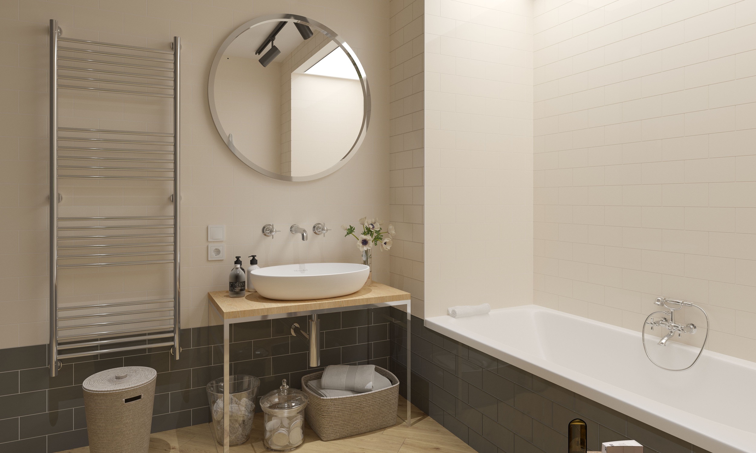 Metrotiles plane бежевий 100x200