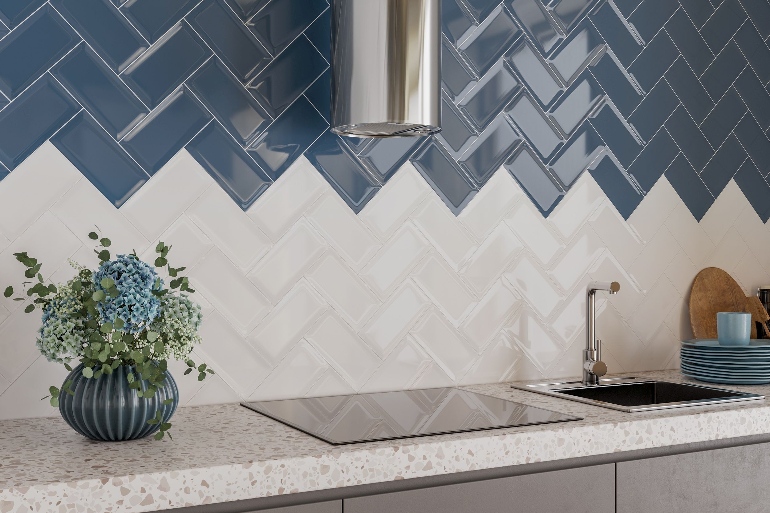 Metrotiles jasny niebieski 100x200