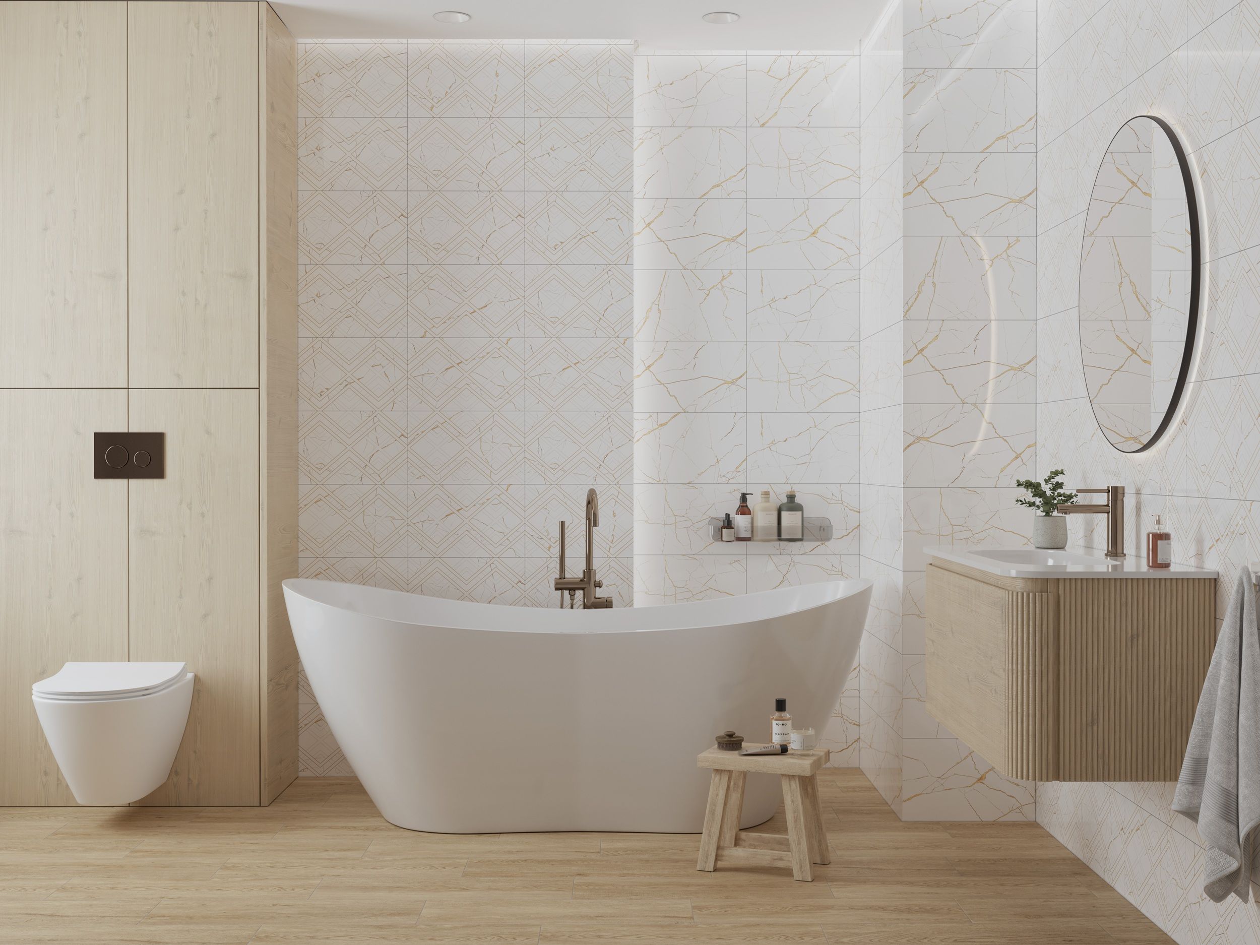 Плитка Wellwood бежевый 200x650x7