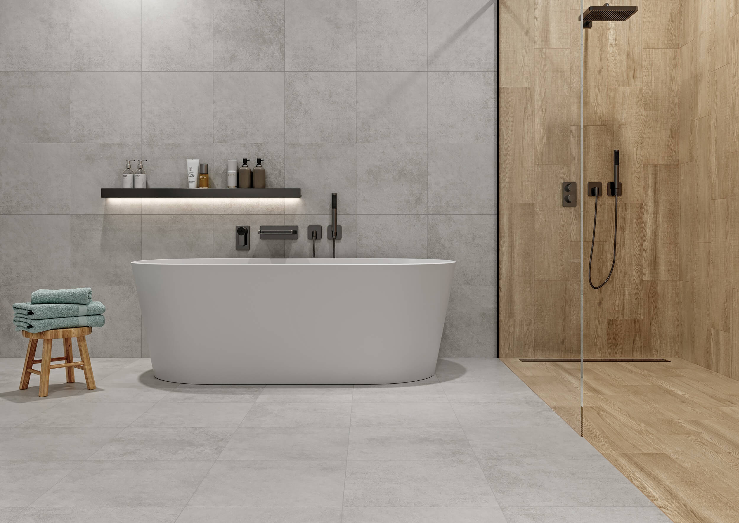Betonini gray 400x400x7