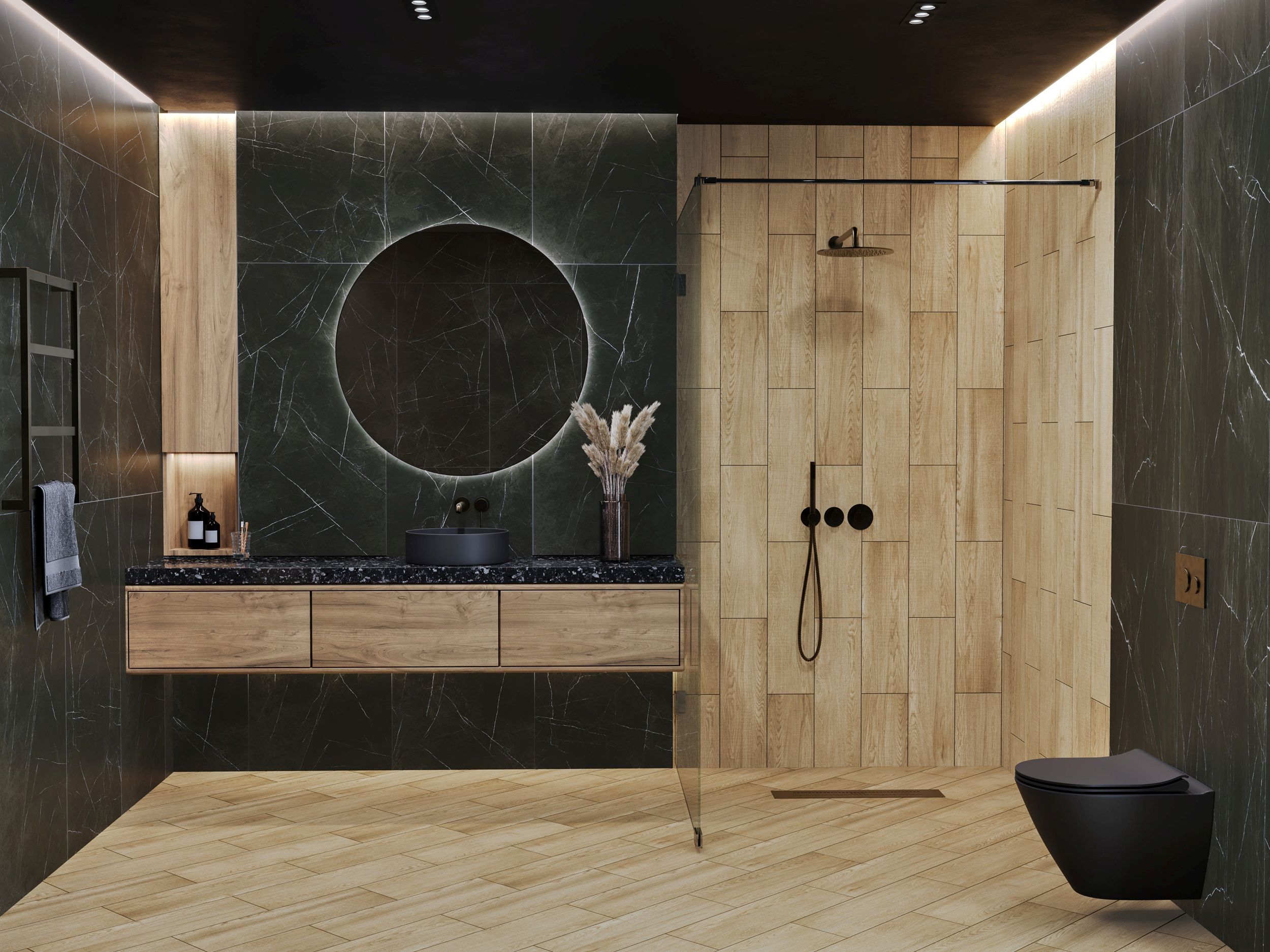 Marble Mood czarny 600х600x8