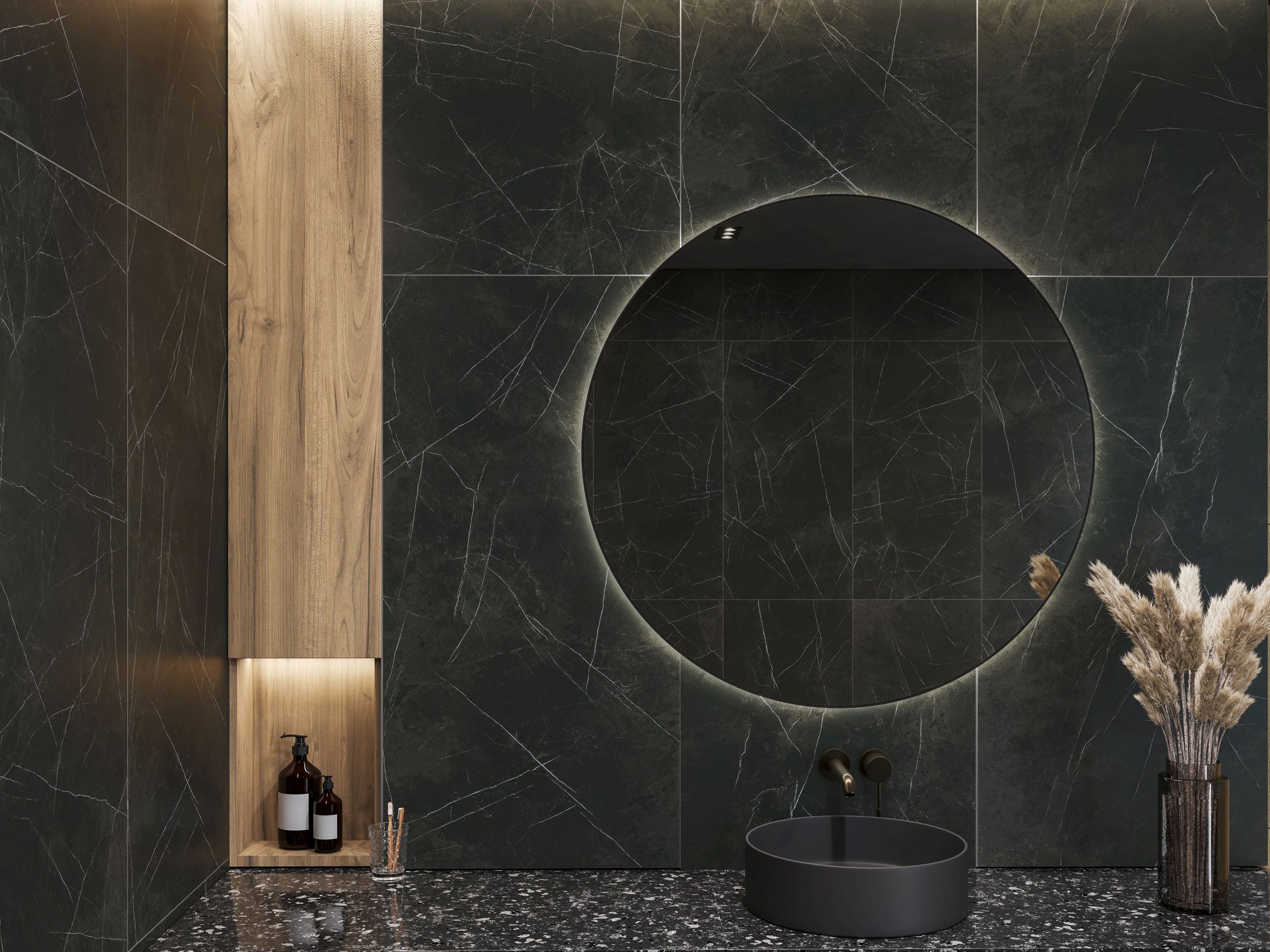 Marble Mood czarny 600х600x8