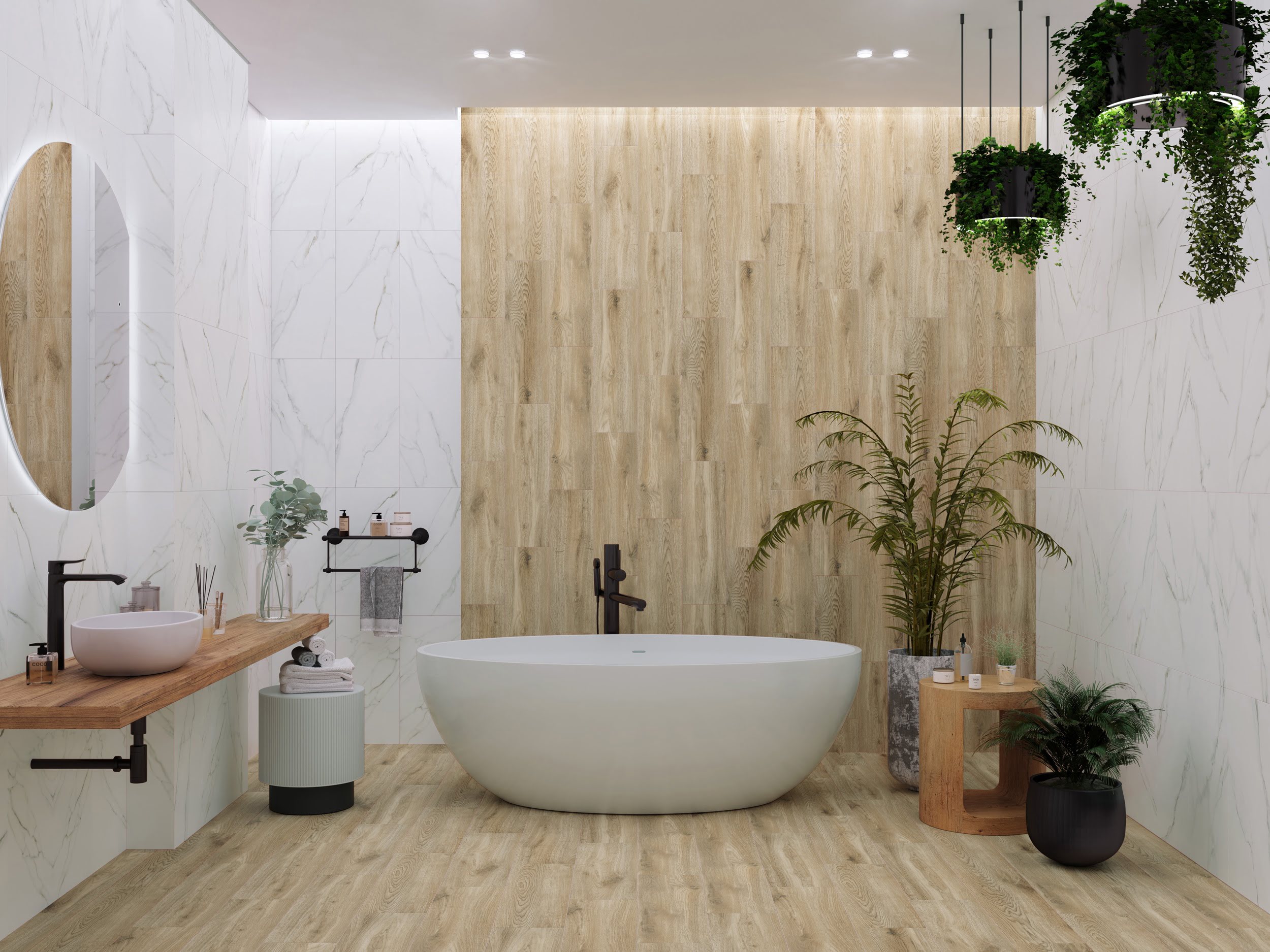 Плитка Rustic Wood темно-бежевый 200x650x7