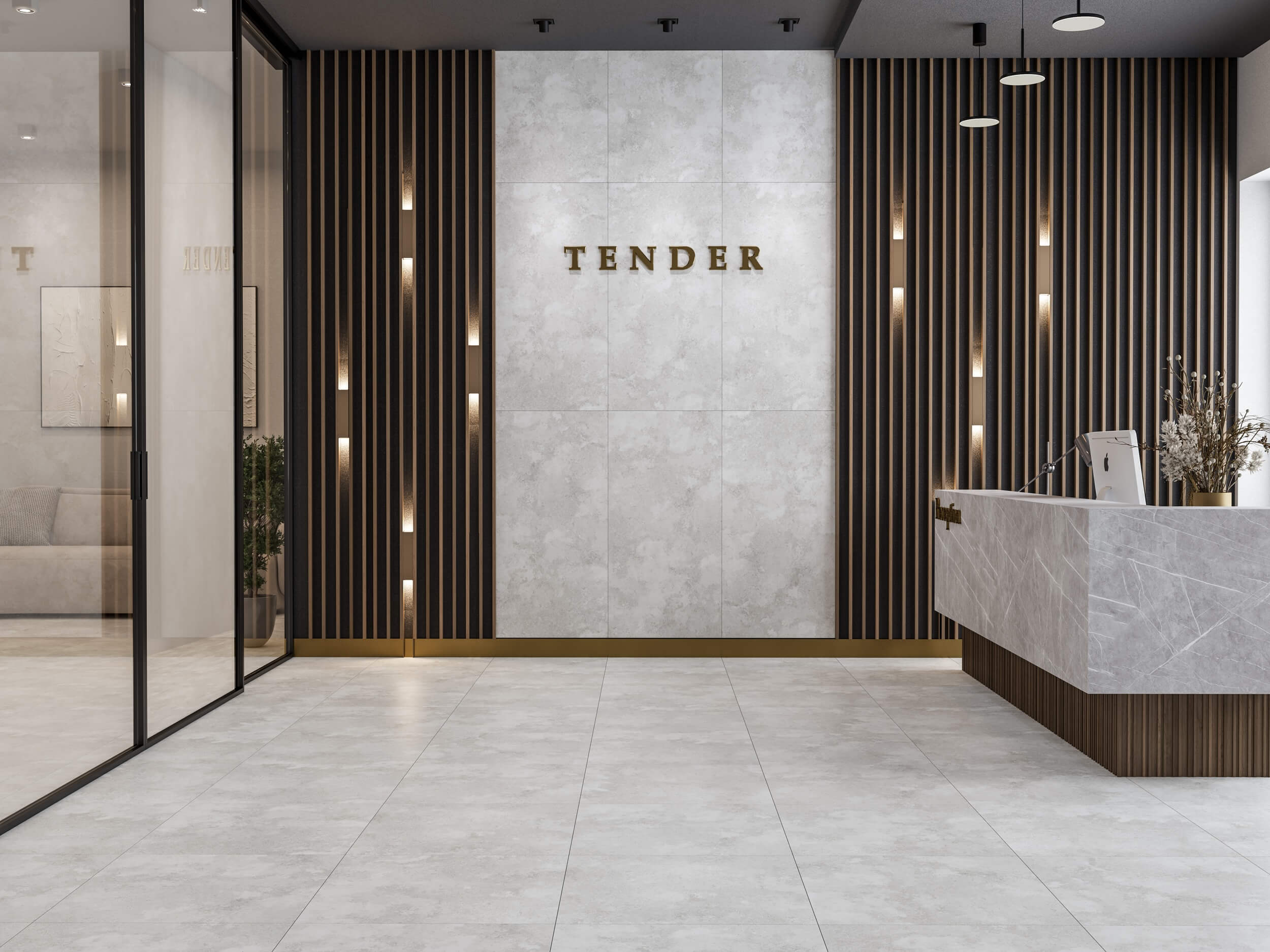 Плитка Tender айворі 1200х600х8