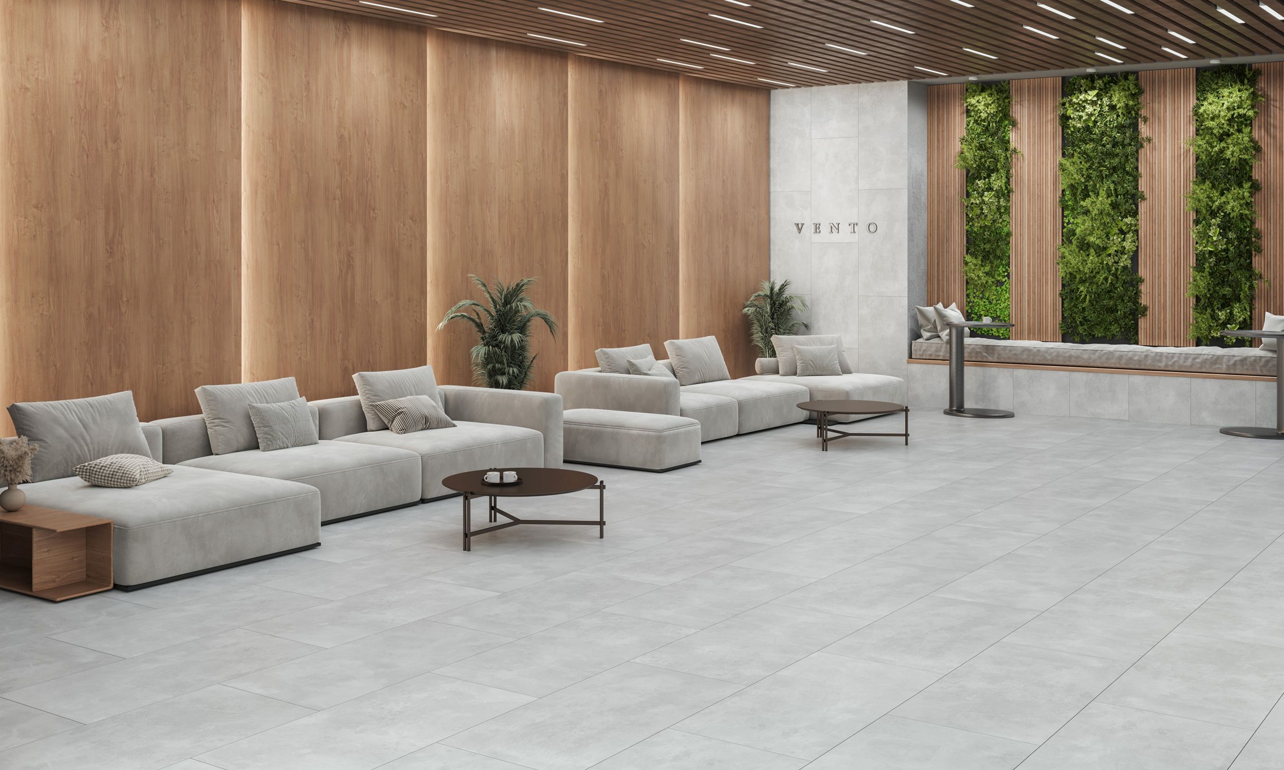 Плитка Vento белый 600х600х8