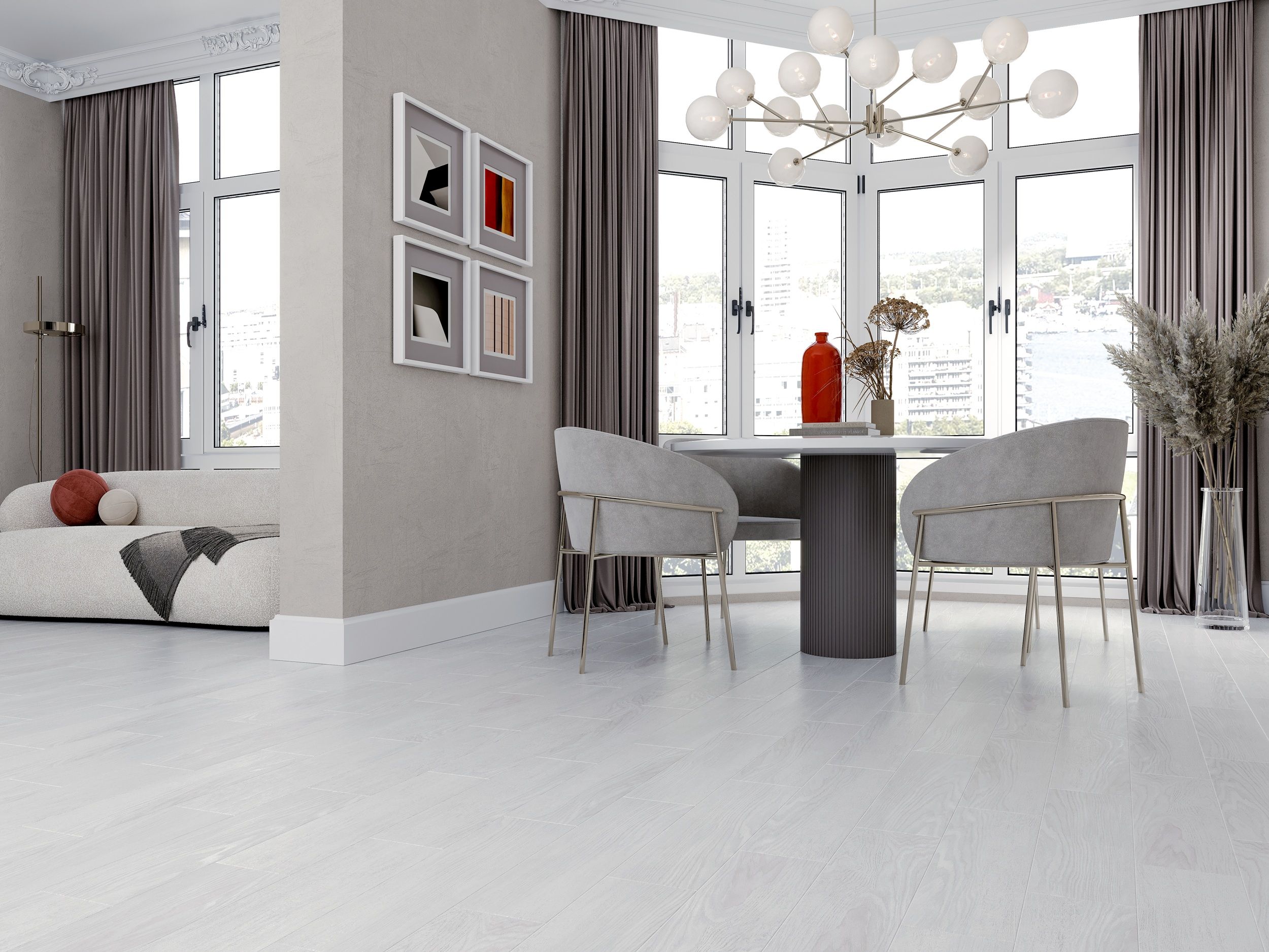 Albero biały 150х600