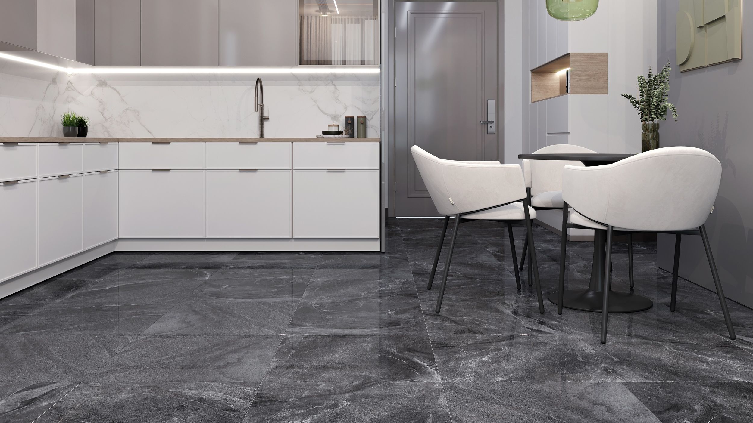 Плитка Black Rock черный 1200х600 Плитка Black Rock черный 1200х600