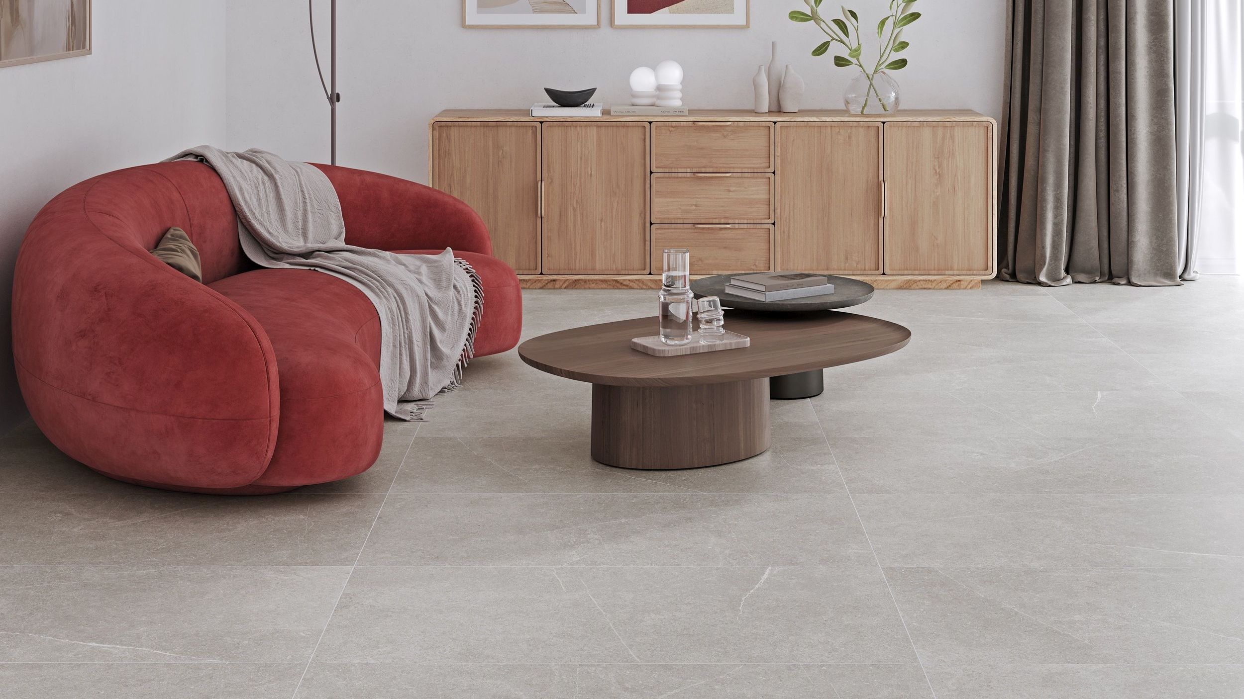 Плитка Essential сірий 1200x600x8