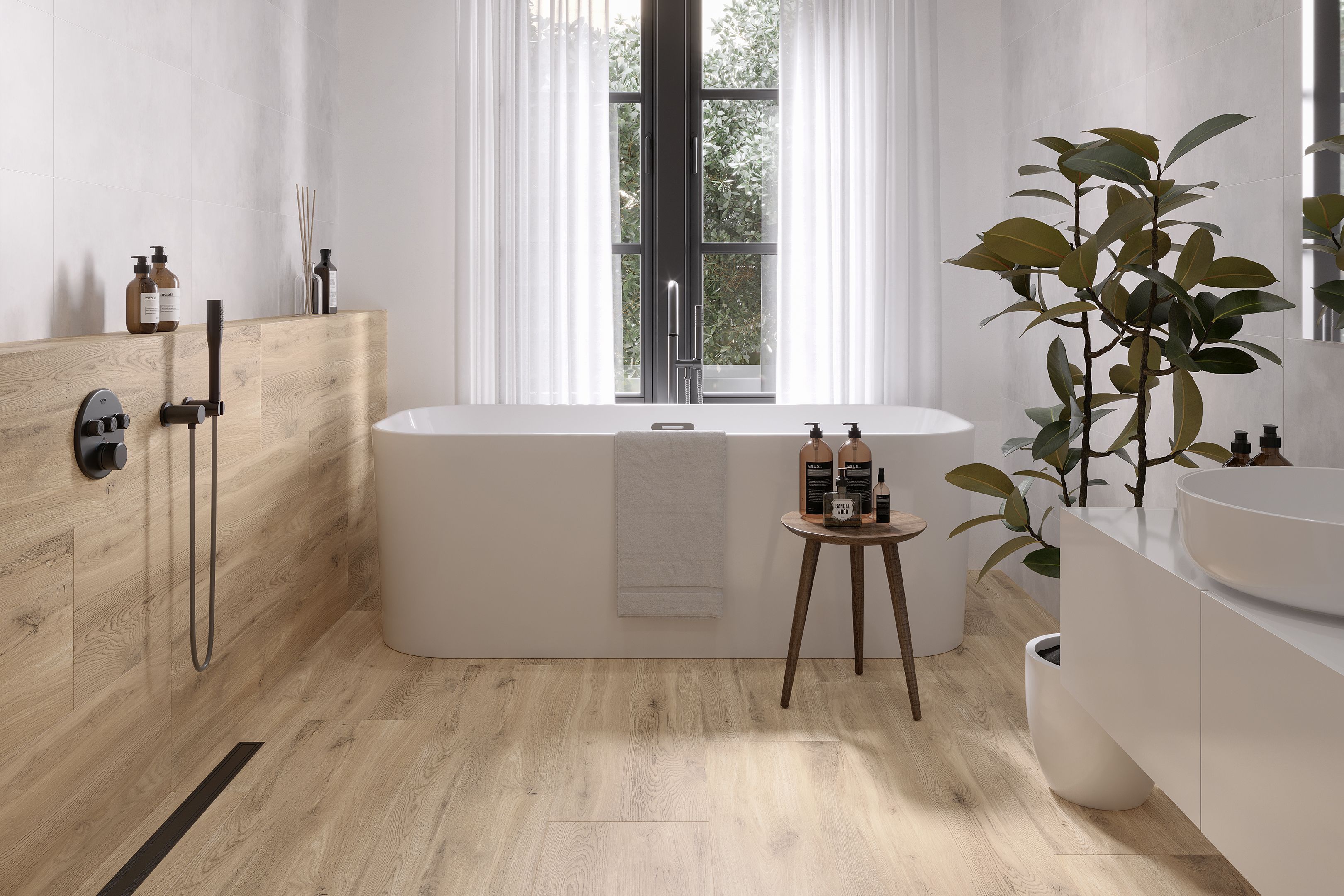 Плитка Kronewald темно-бежевый 1200х300x8