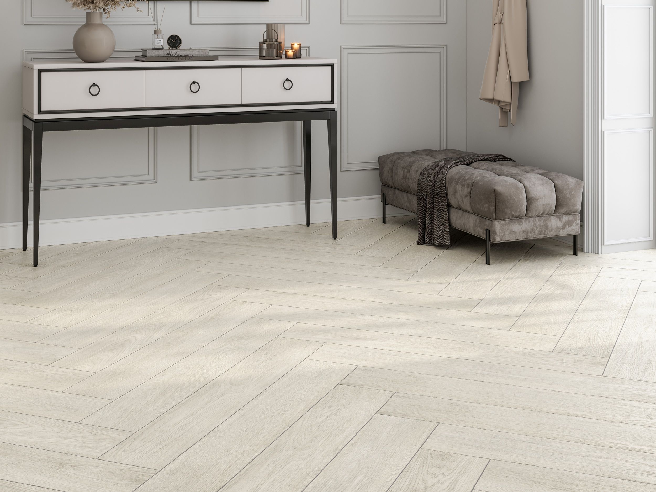 Плитка Meta Wood белый 1198х198х8