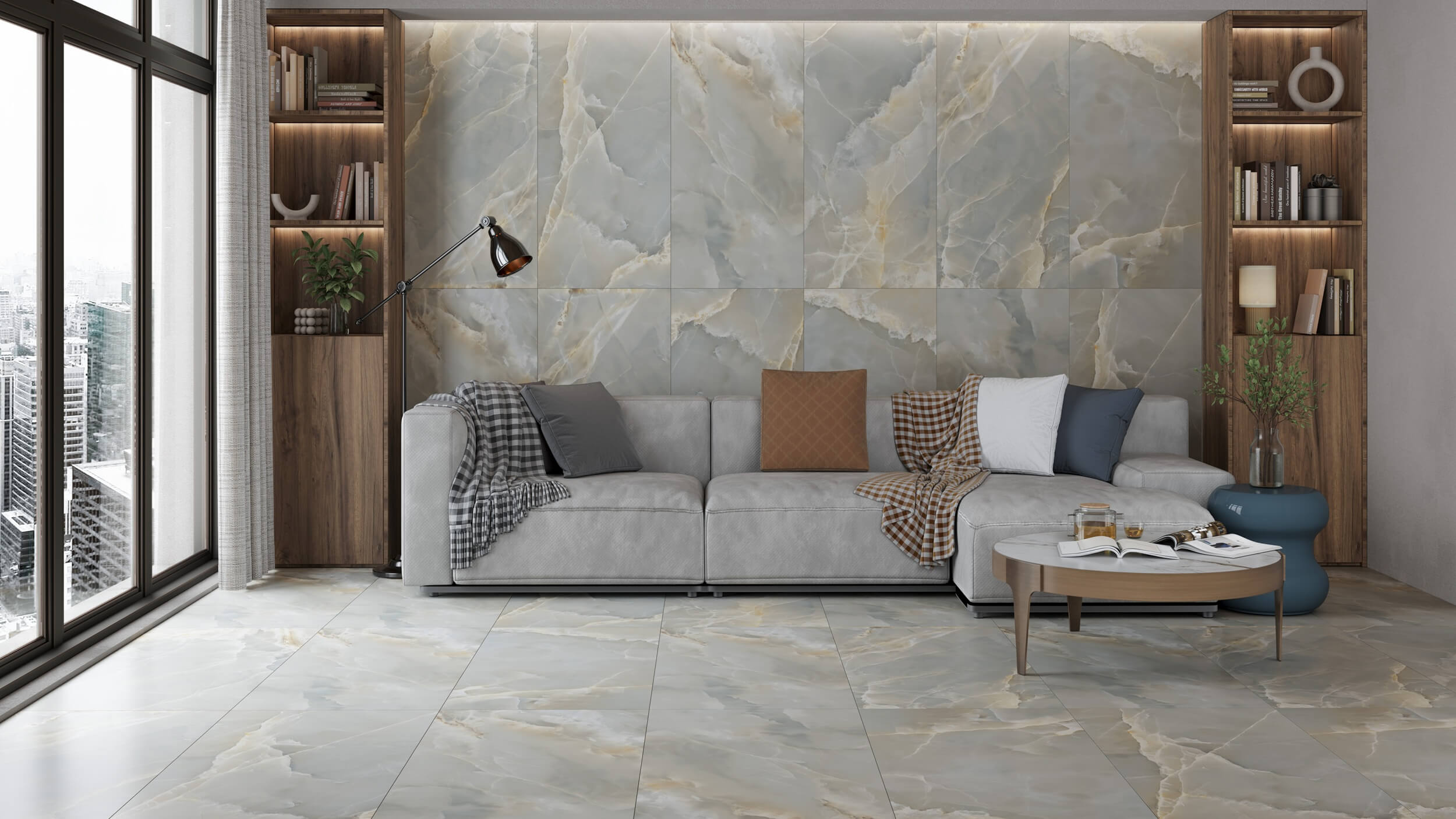 Onyx Rio Grande jasnoszary 600x600x8