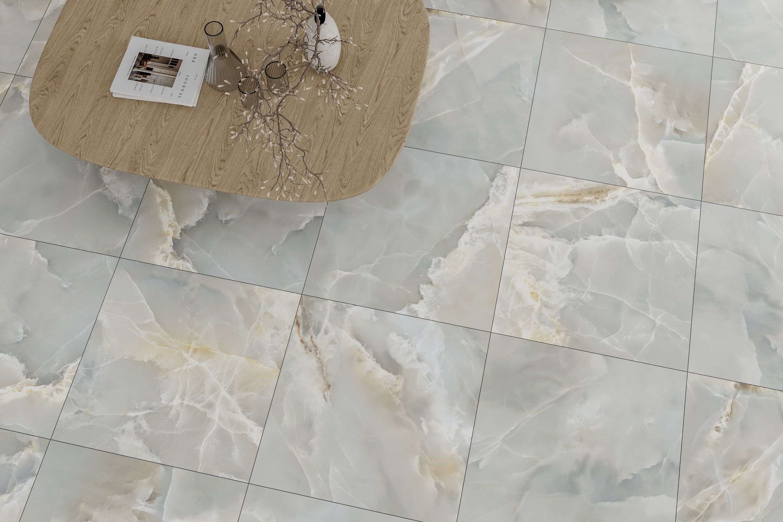 Onyx Rio Grande light gray 600x600x8