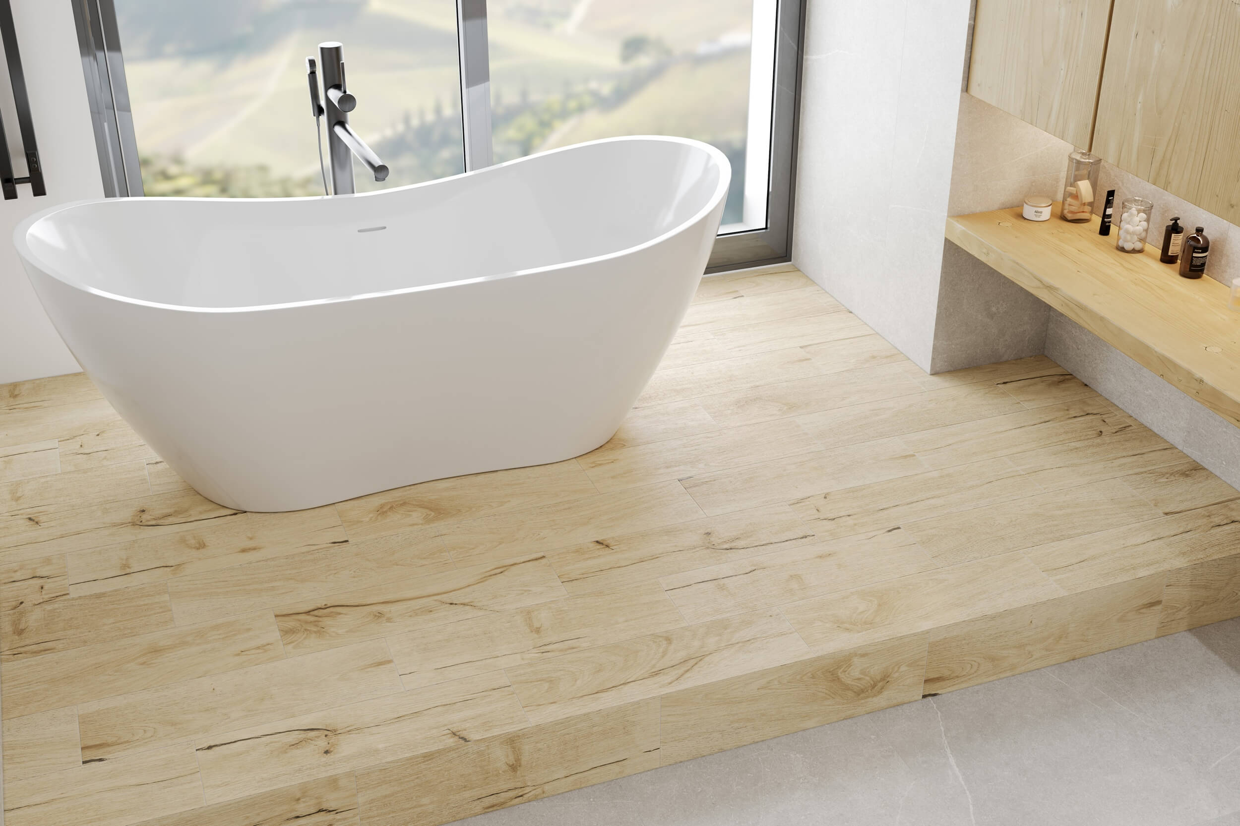 Pino Wood light beige 200x650x7