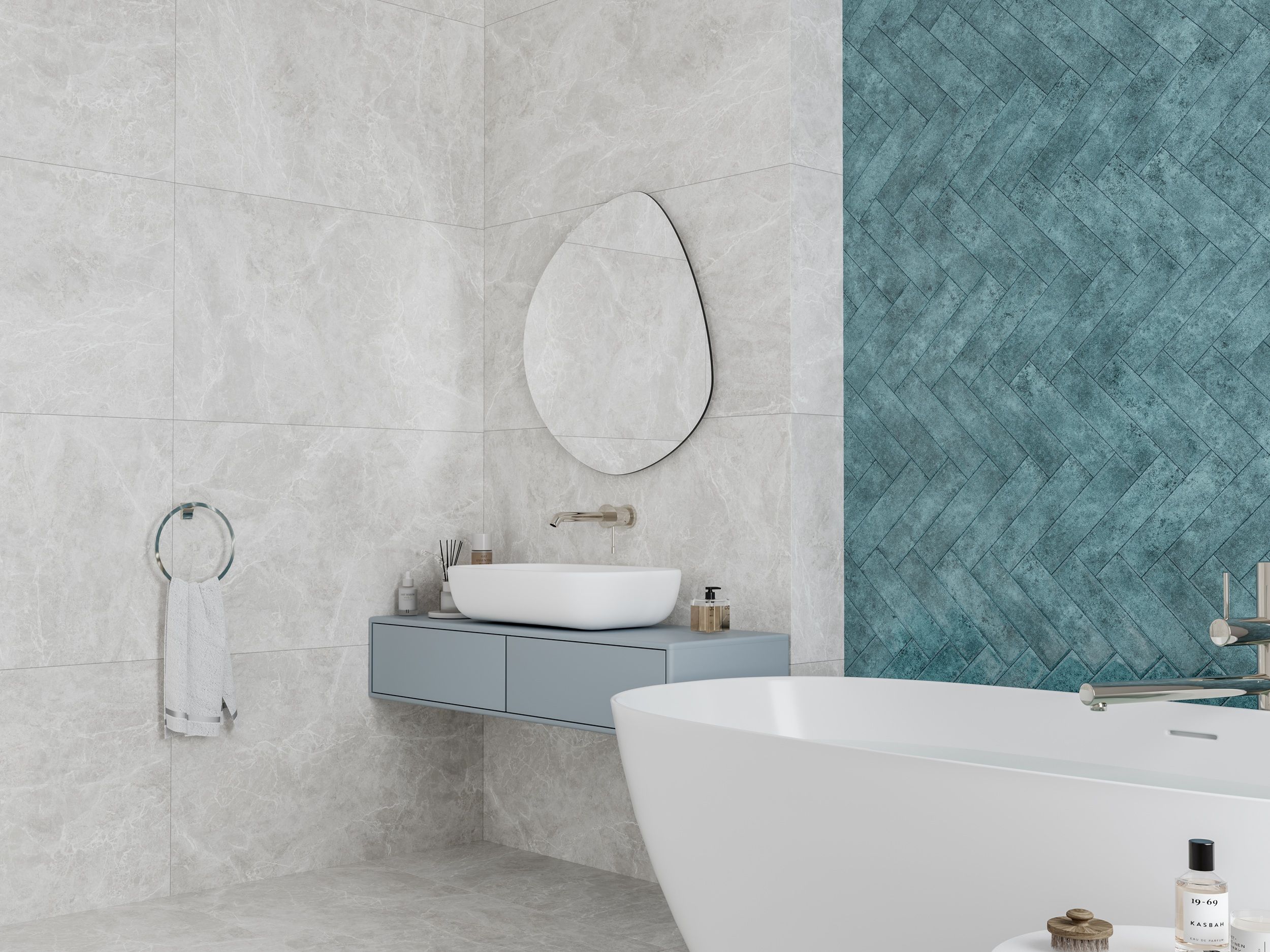 Плитка Sky Stone светло-серый 1200x600x8