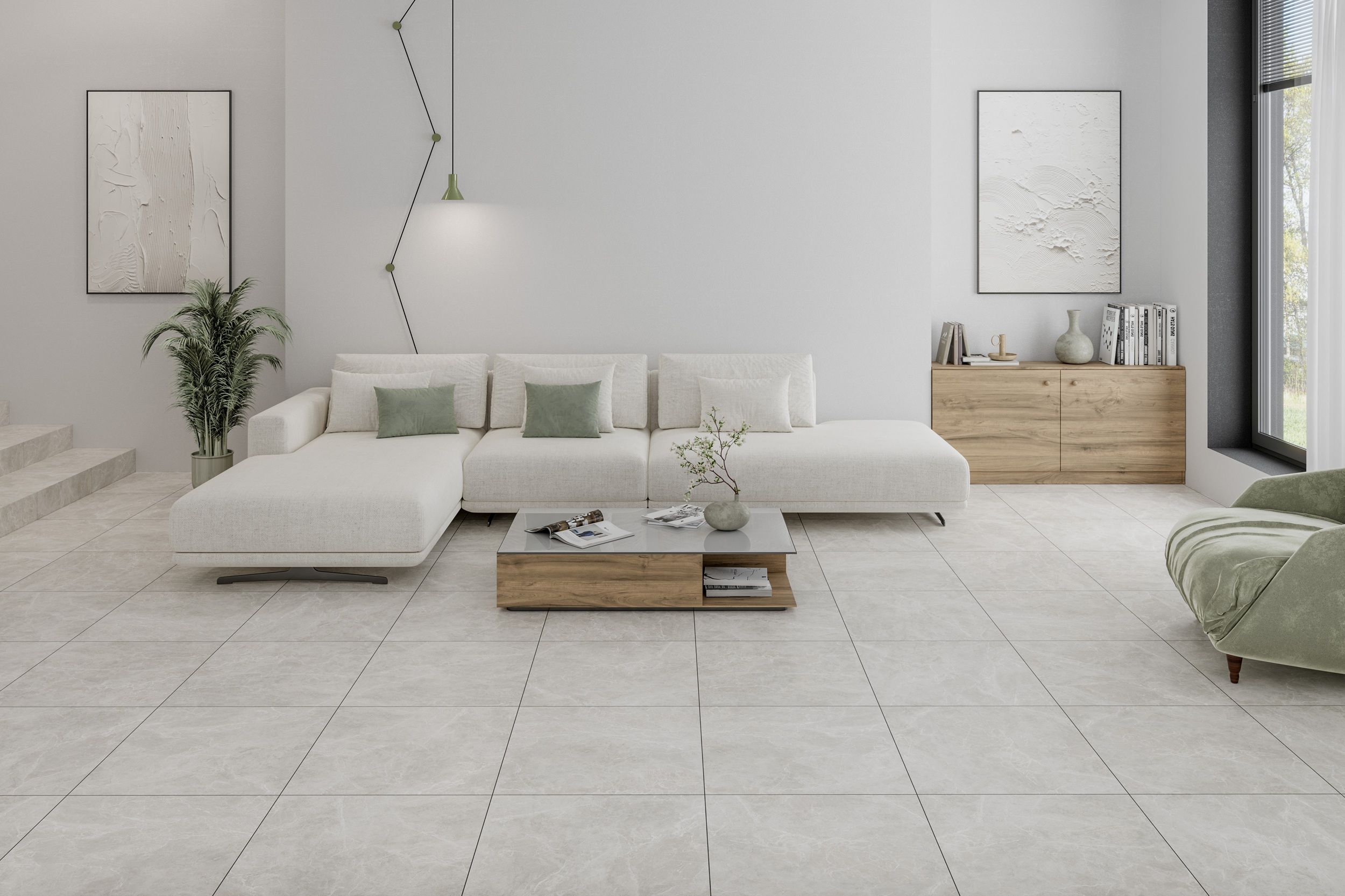 Плитка Sky Stone світло-сірий 600x600x8