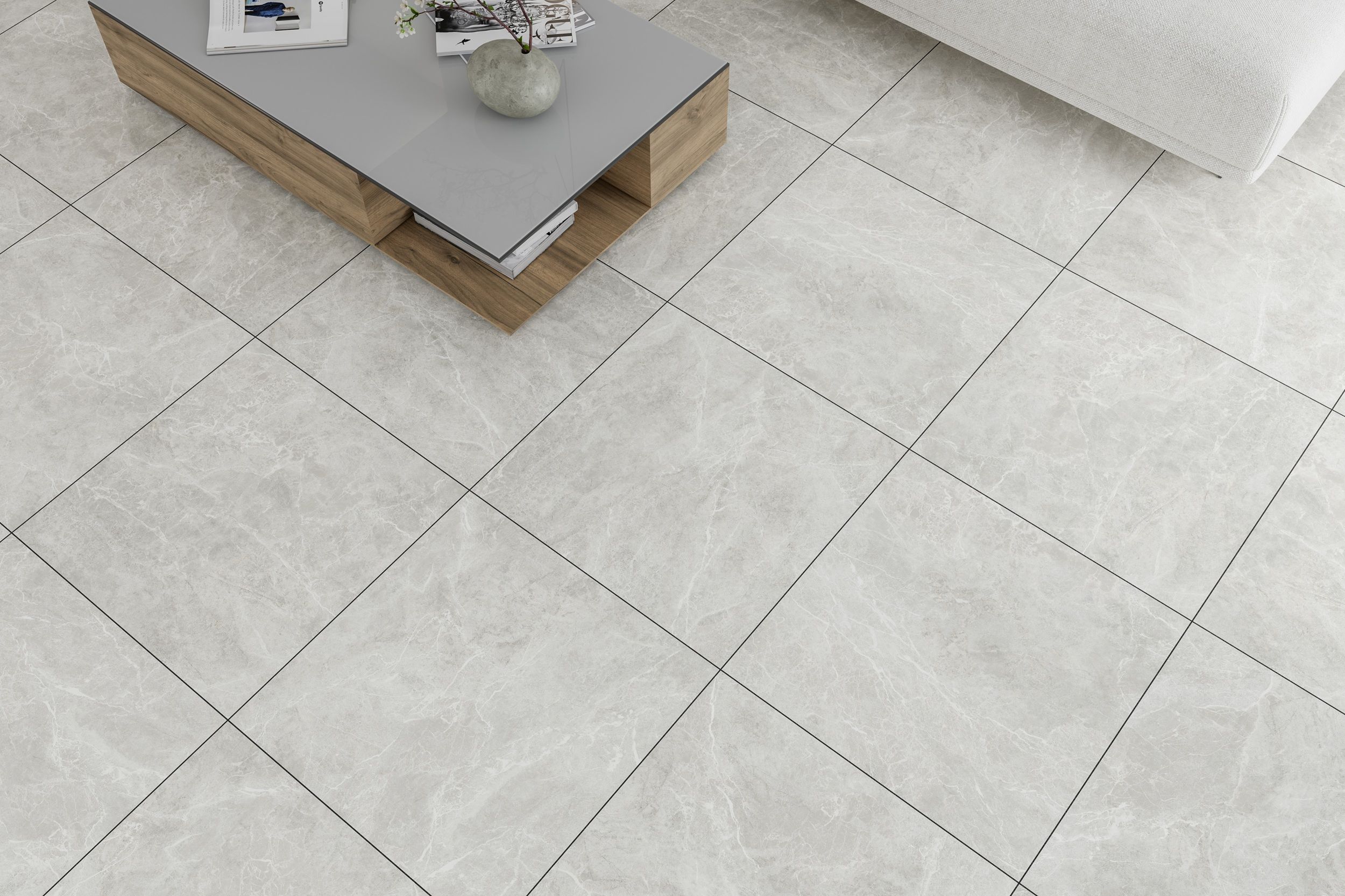 Плитка Sky Stone світло-сірий 600x600x8