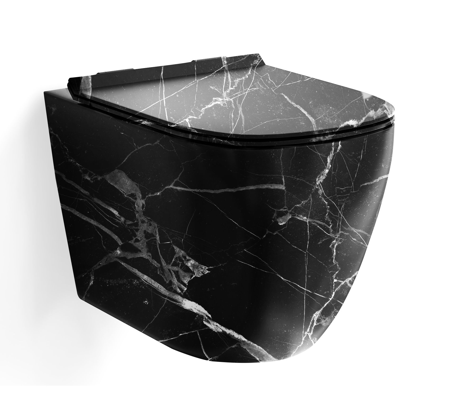 Унитаз подвесной Easy-Clean Rim "Marble dusk"