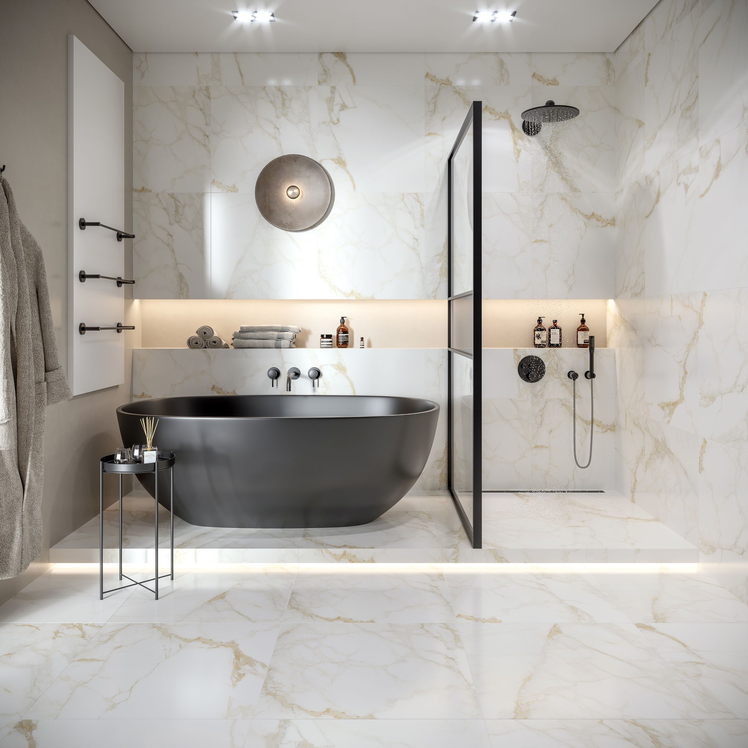 Calacatta Oro white 600x600x8