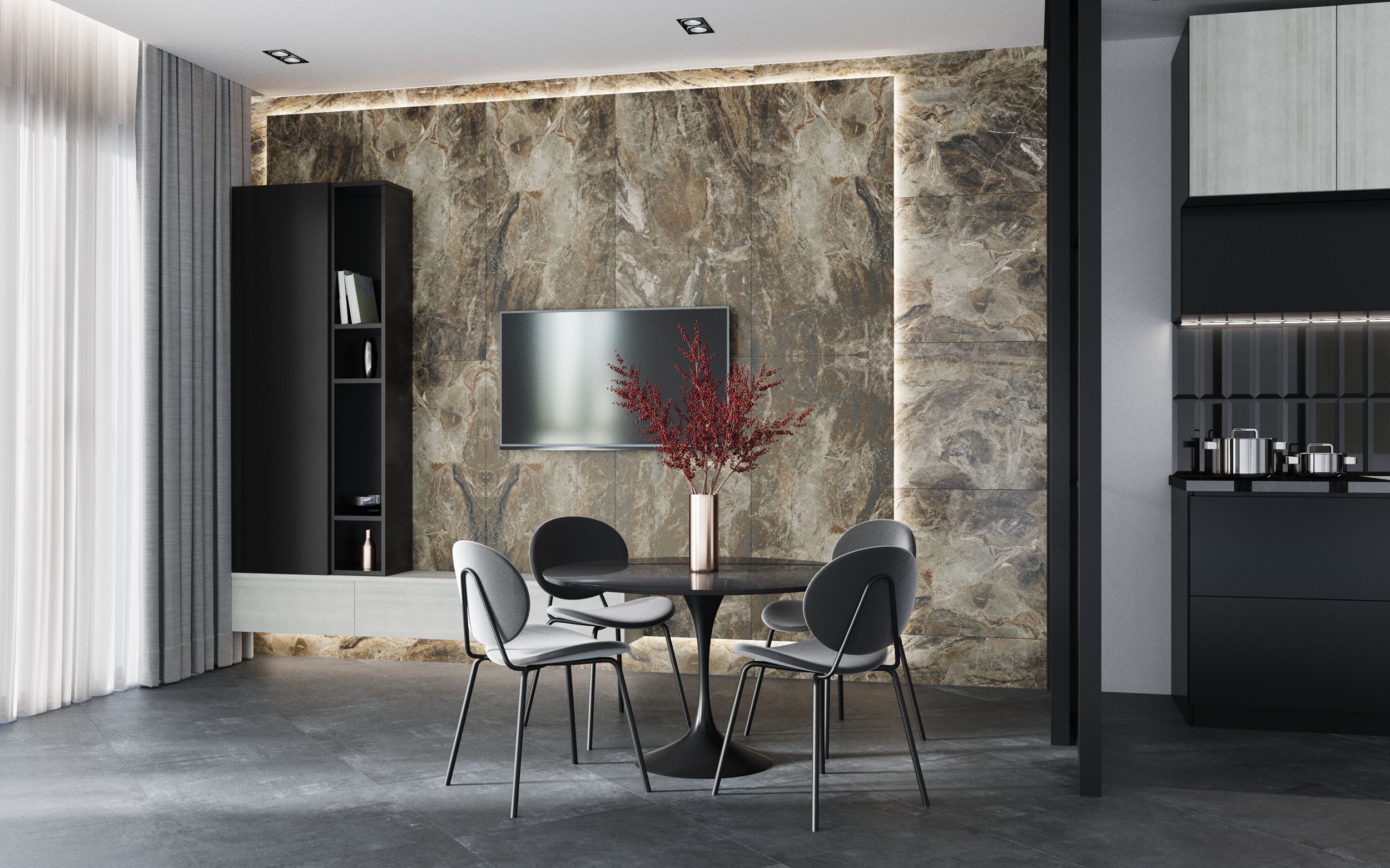 Wezuwiusz brązowy 1200x600x8