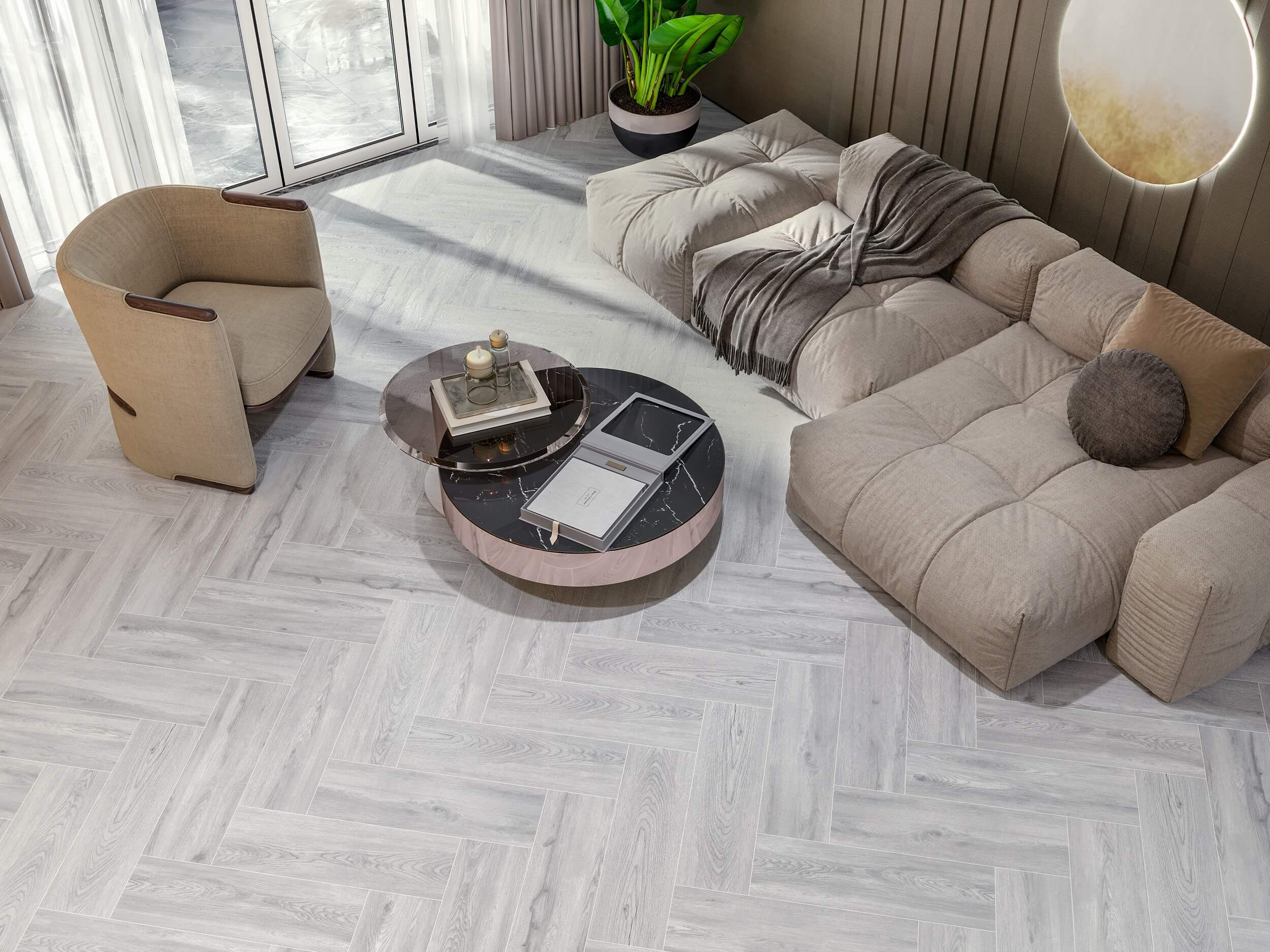 Easygrey Wood сірий 200х650