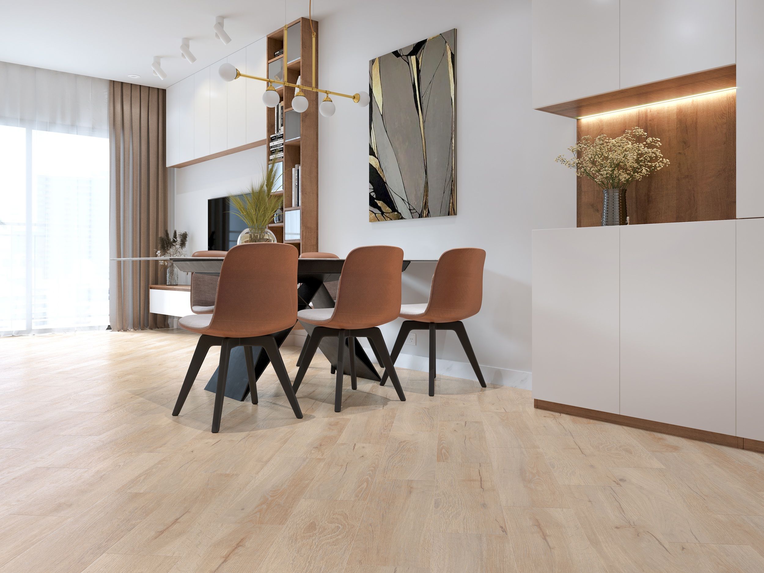 Foxwood light brown 200x650