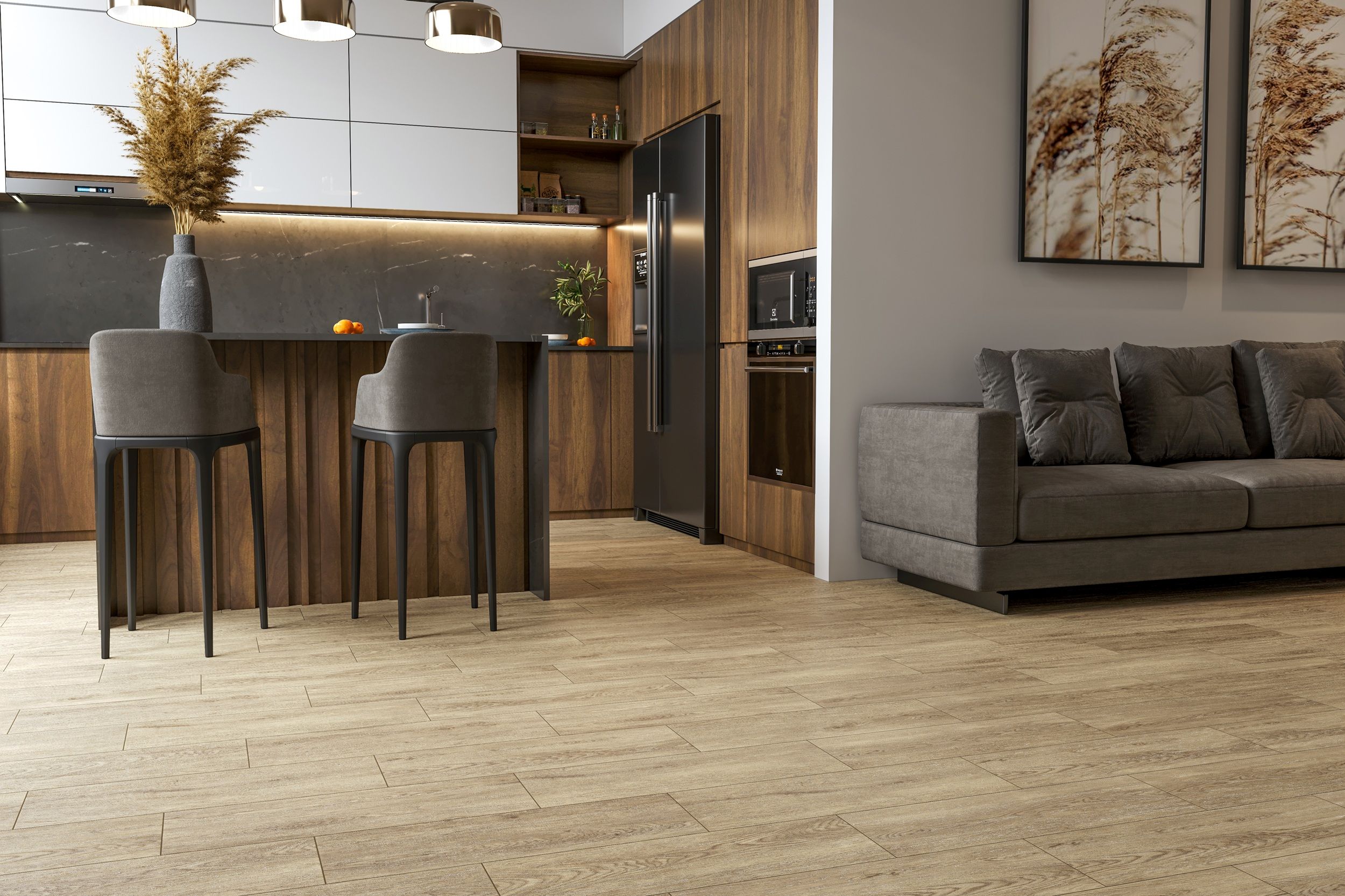 Woodgrain light brown 200x650x7