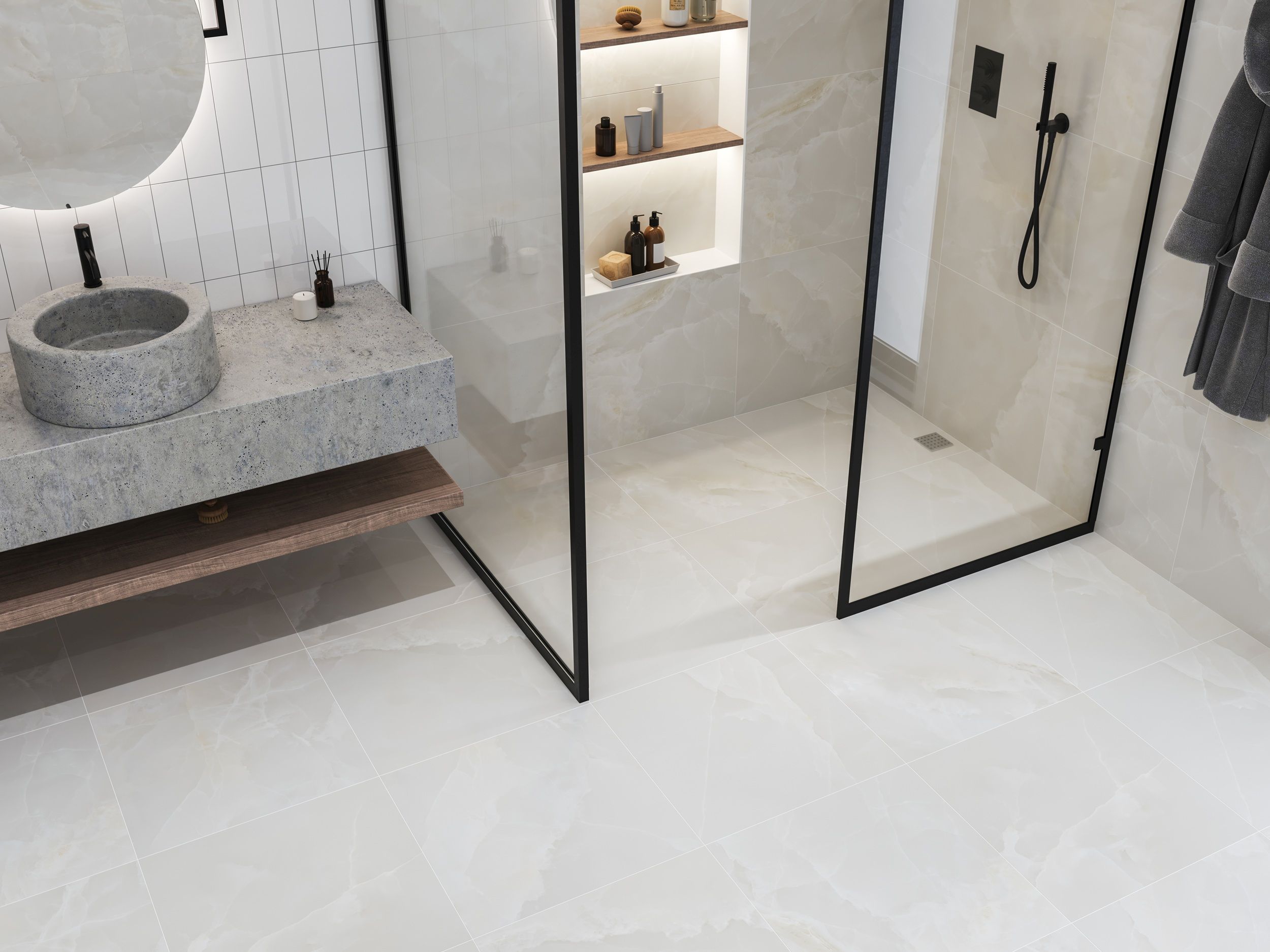 Onyx Toscano beige 600х600х8