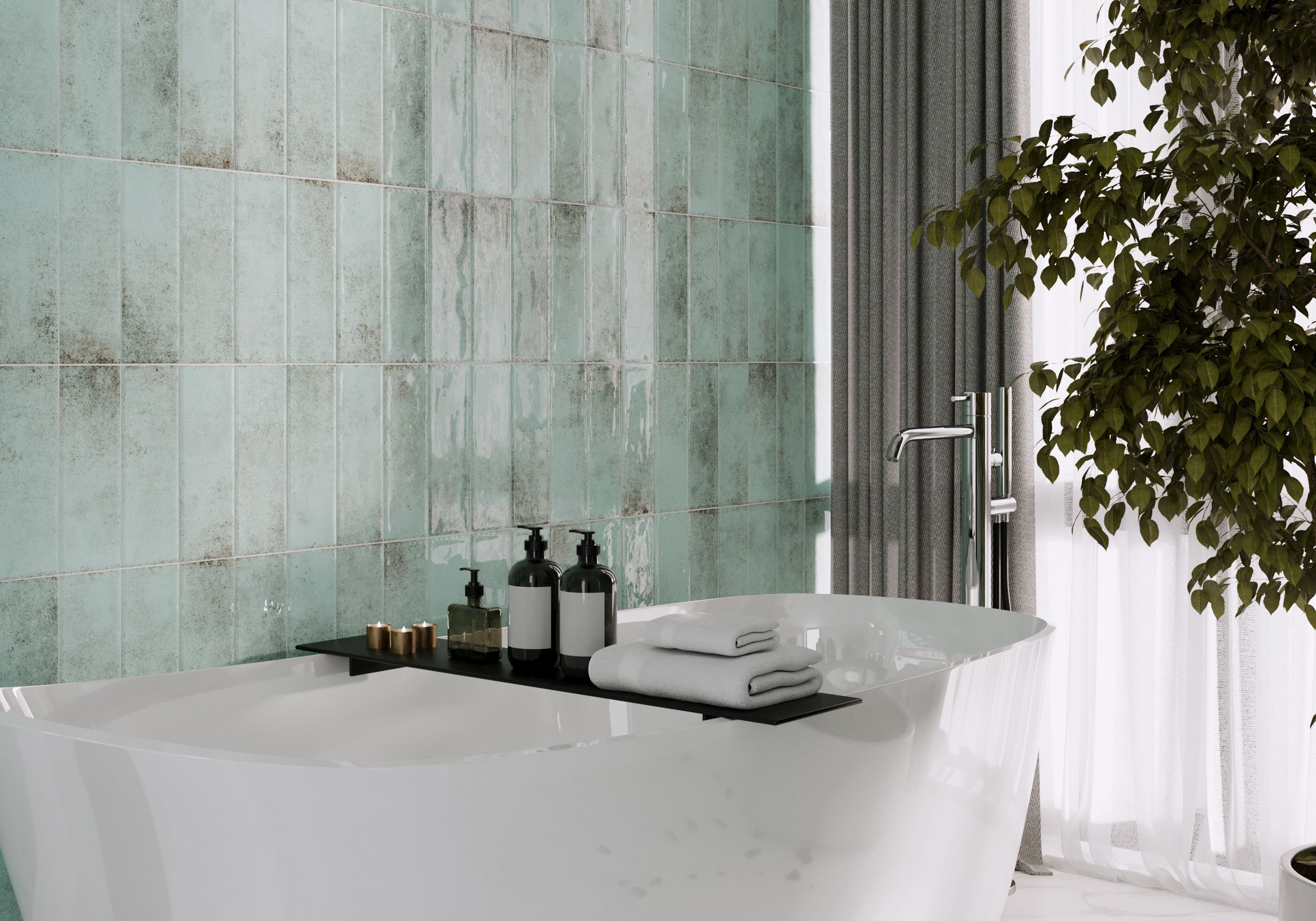 Плитка Vintage м'ятний 100х300x6