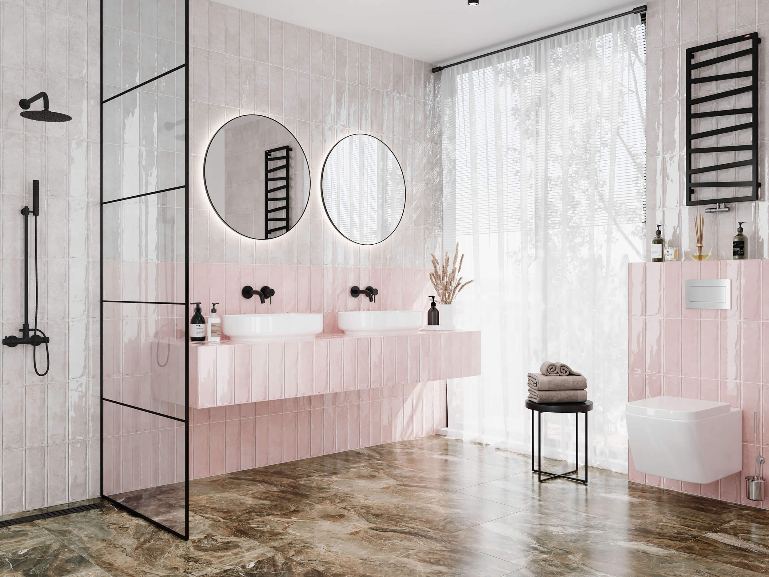 Como różowy 100x300x6