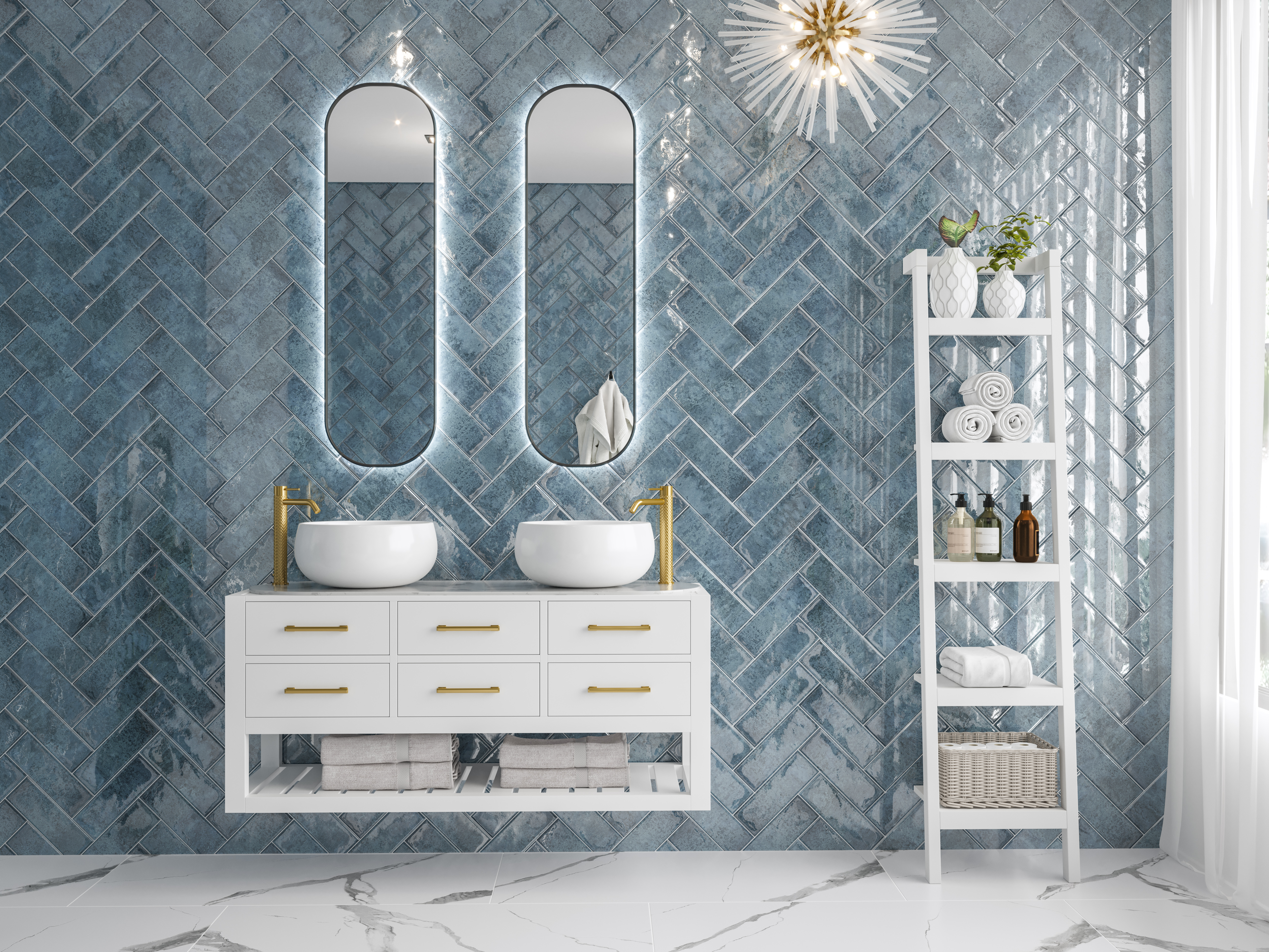 Como niebieski 100x300x6