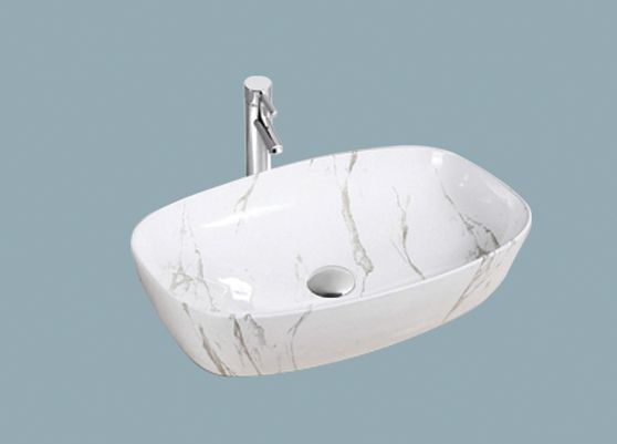 Умивальник Marble Ivory білий 500x380