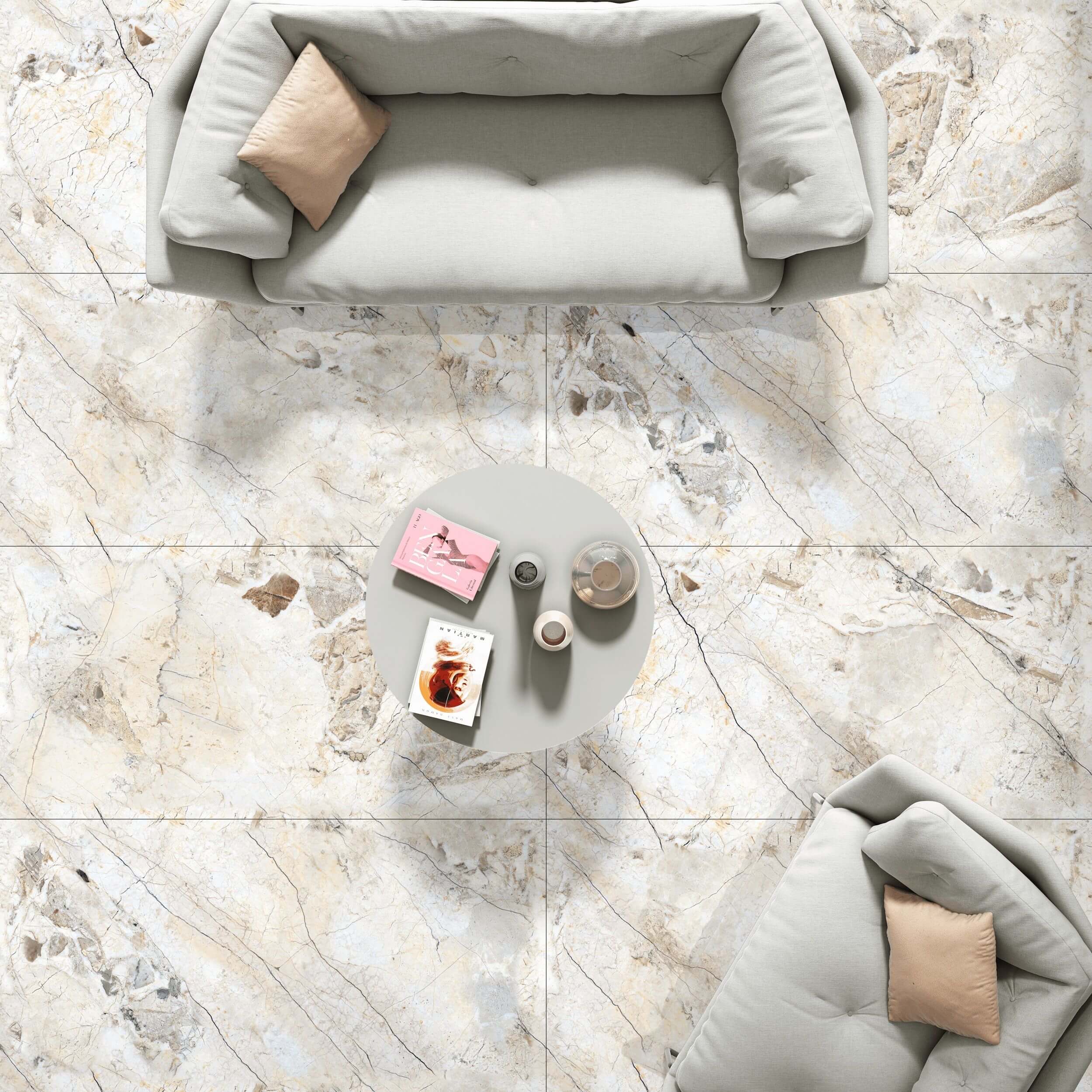 Плитка Brazenn бежевий 1200x600x8