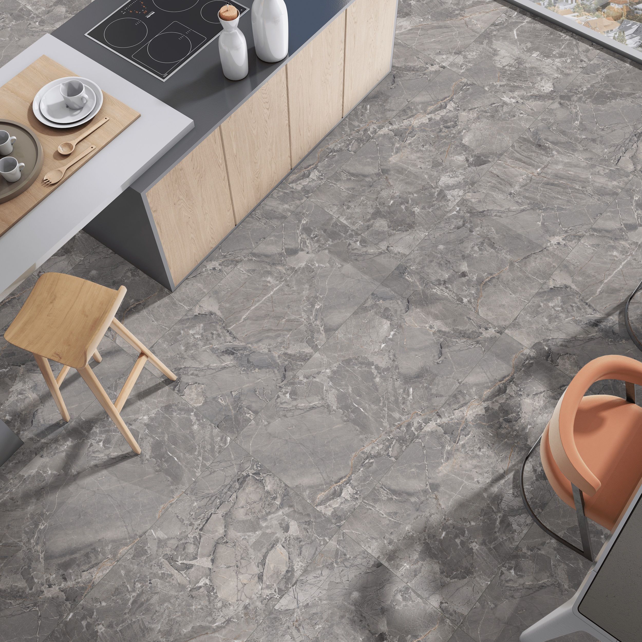 Плитка Jacox серый 1200x600x8