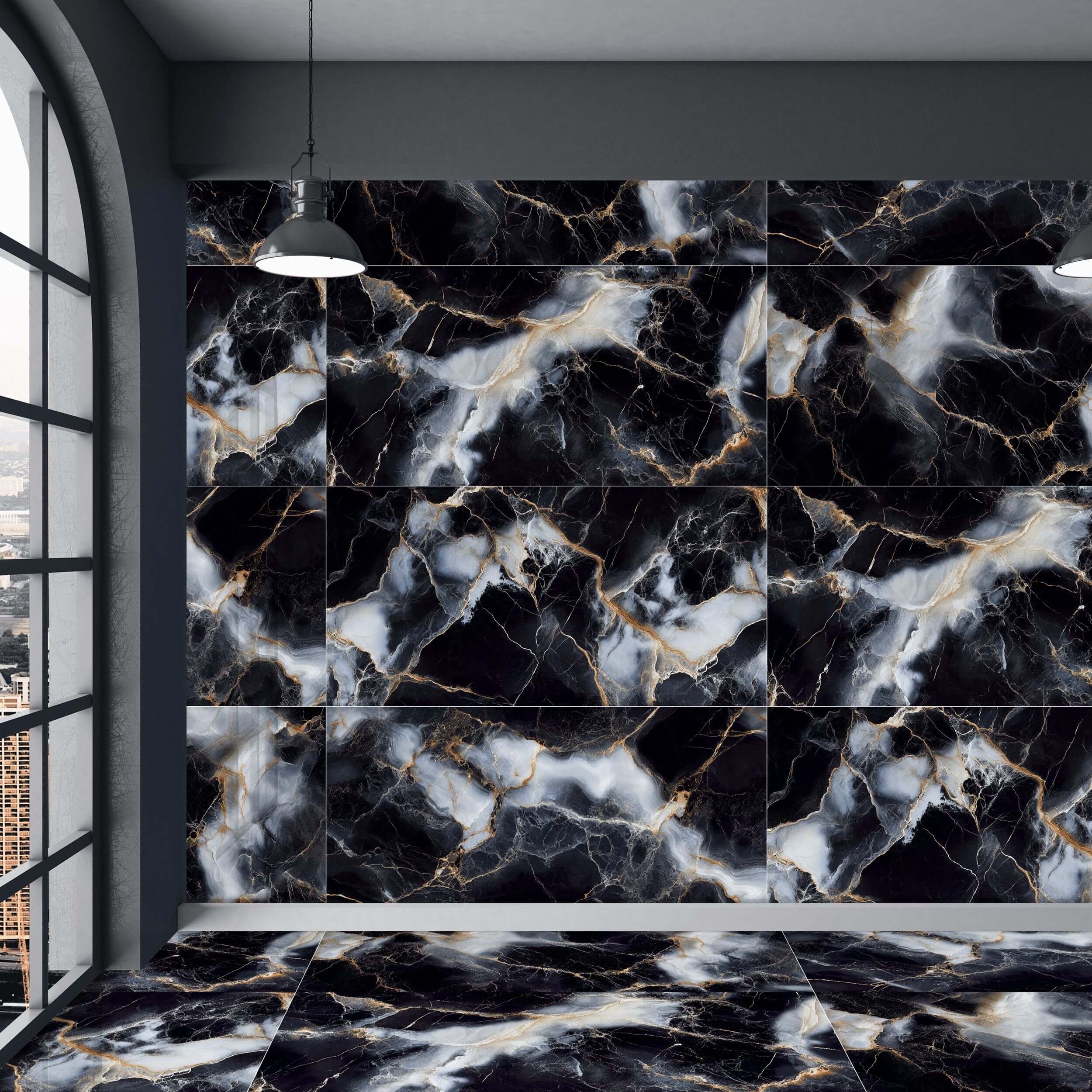 Плитка Noir Eclipse черный 1200x600x8