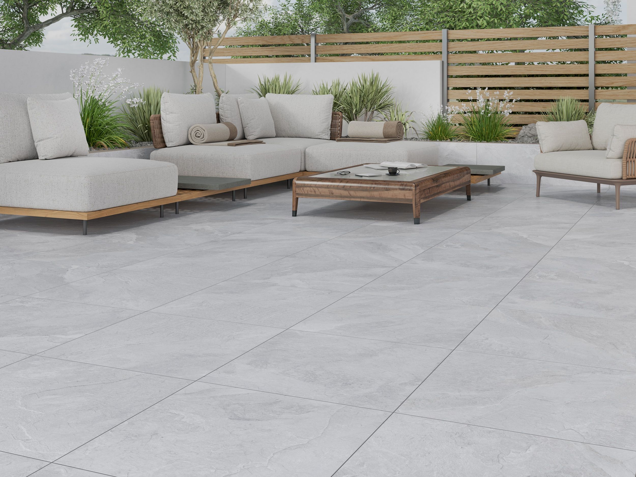 Плитка Urban Stone светло-серый 600х600х8