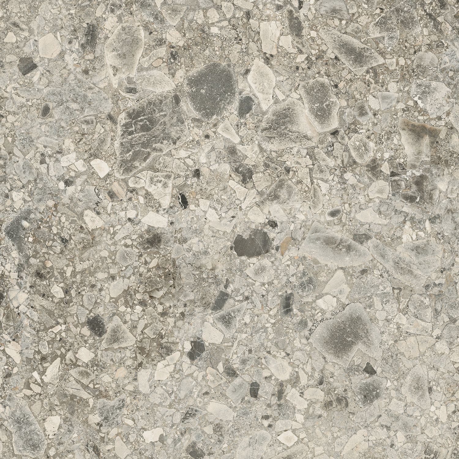 Pebbles Extra Grande gray-brown 600х600х8 Pebbles Extra Grande gray-brown 600х600х8