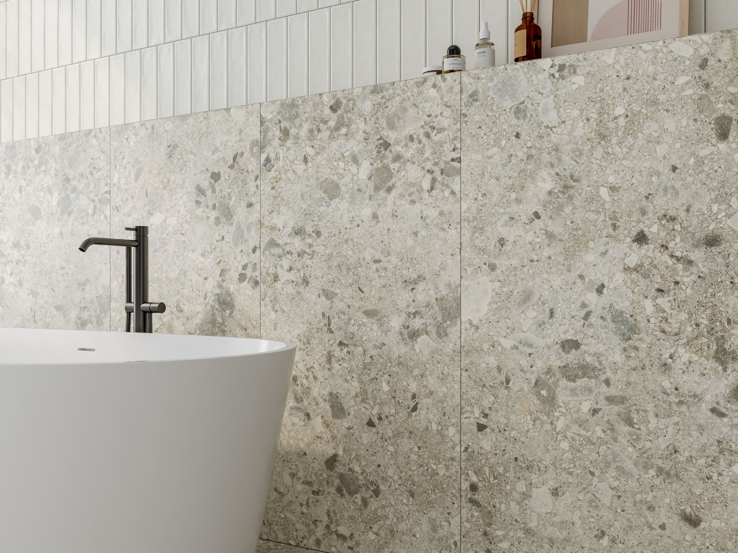 Pebbles Extra Grande gray-brown 600х600х8
