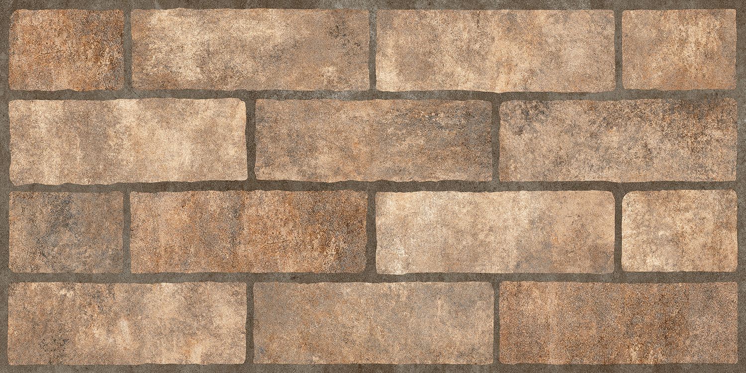 Brickwall orange 300х600х7