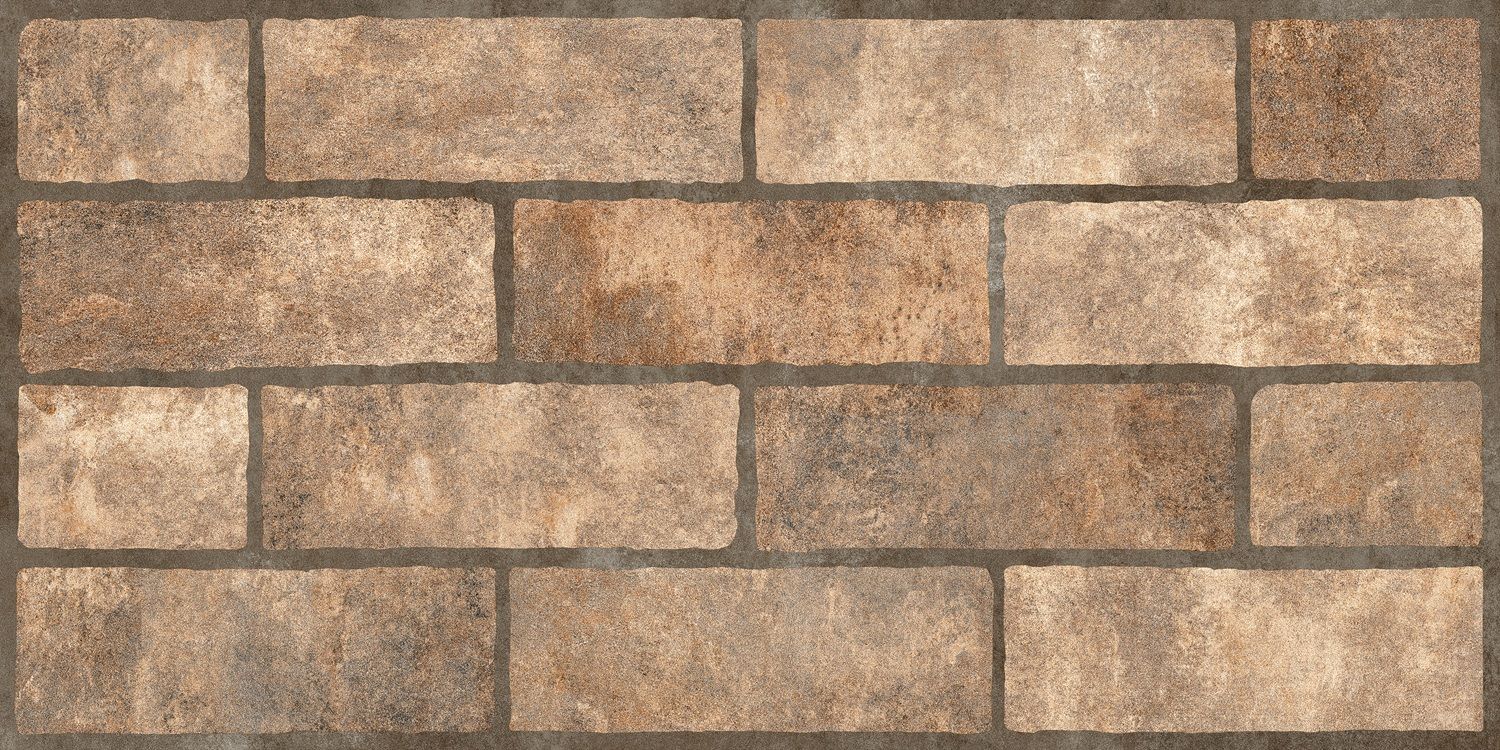 Brickwall orange 300х600х7