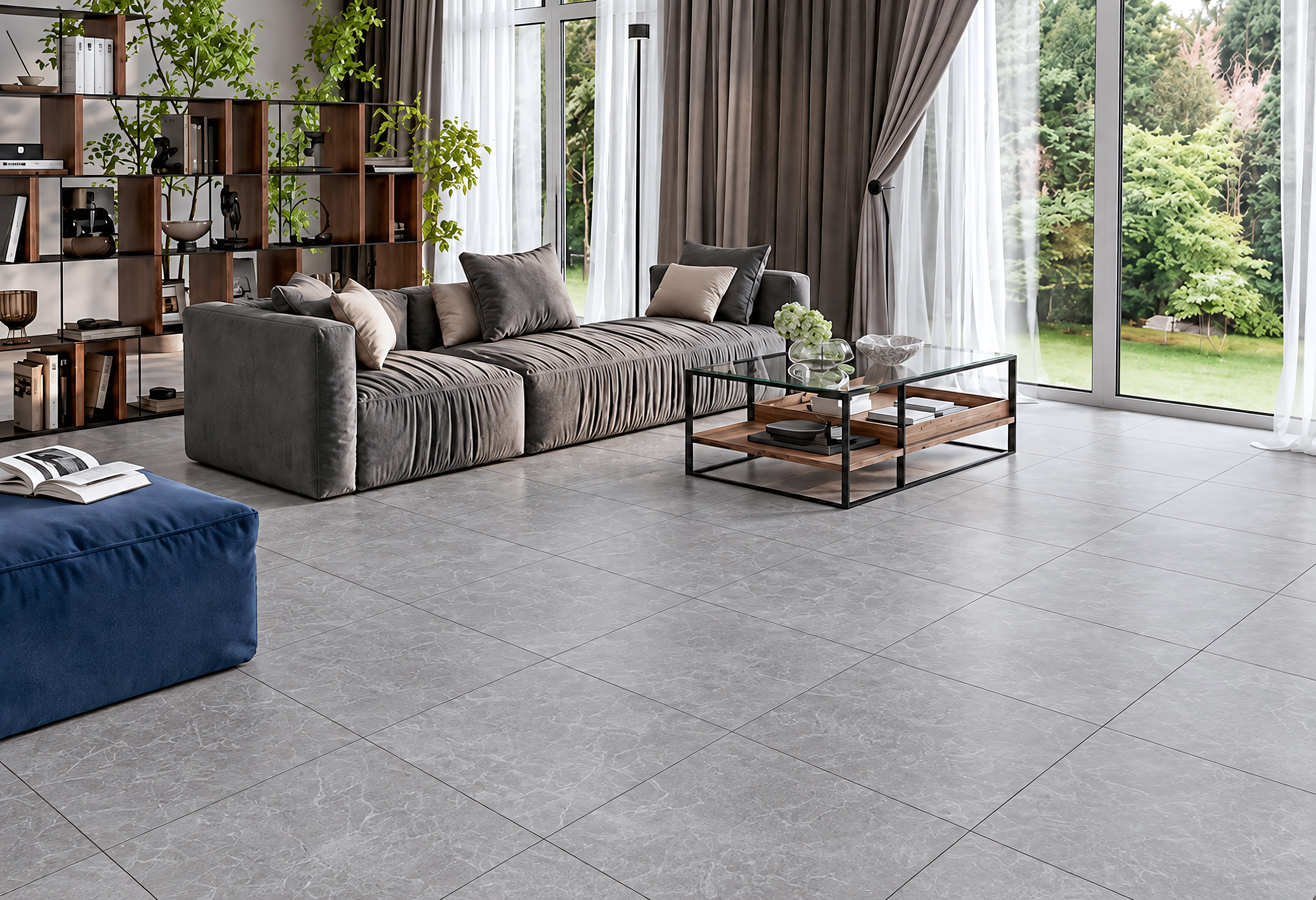 Плитка Fjord Rock серый 600х600х8