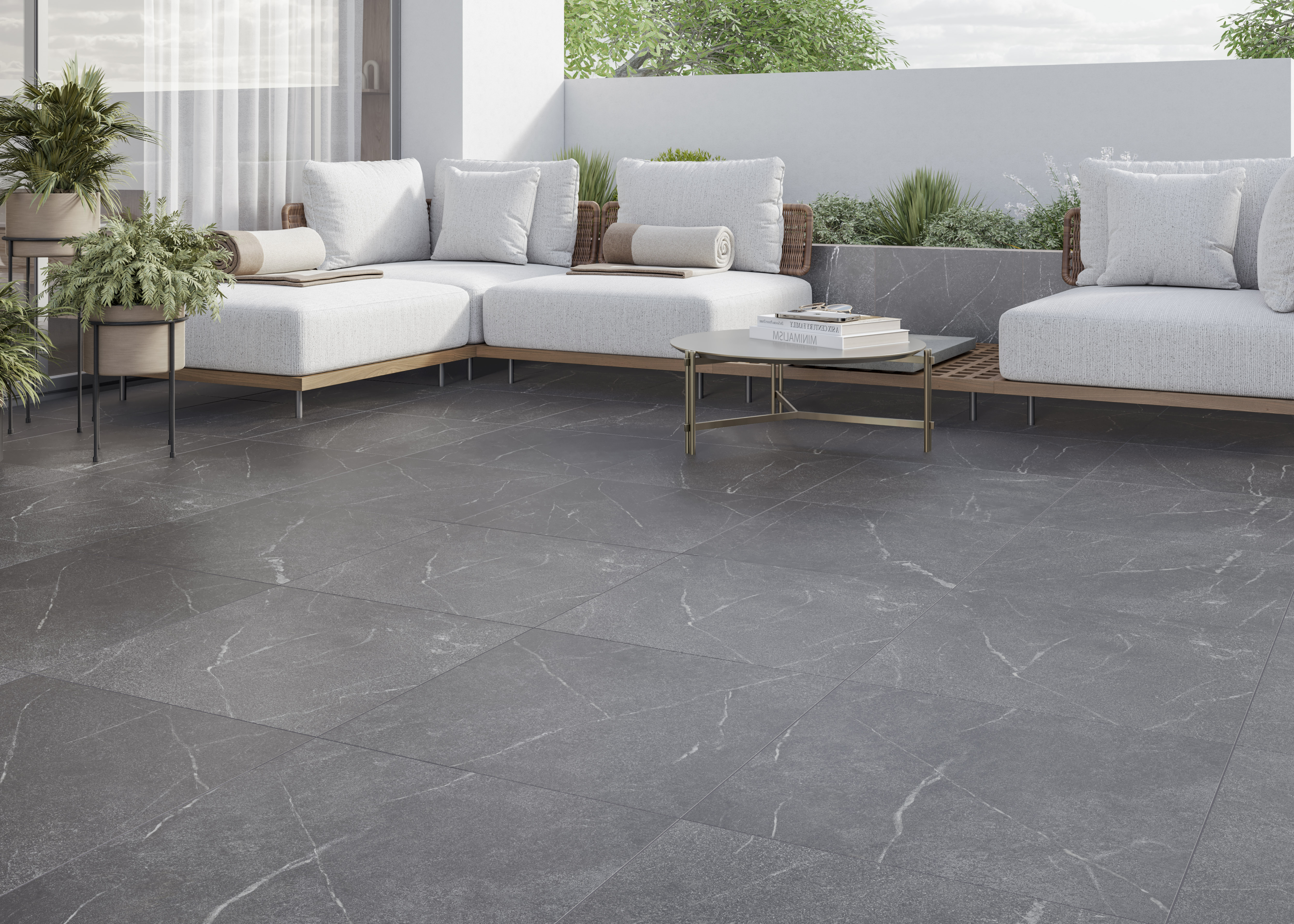 Плитка Nordstone серая 600х600х8
