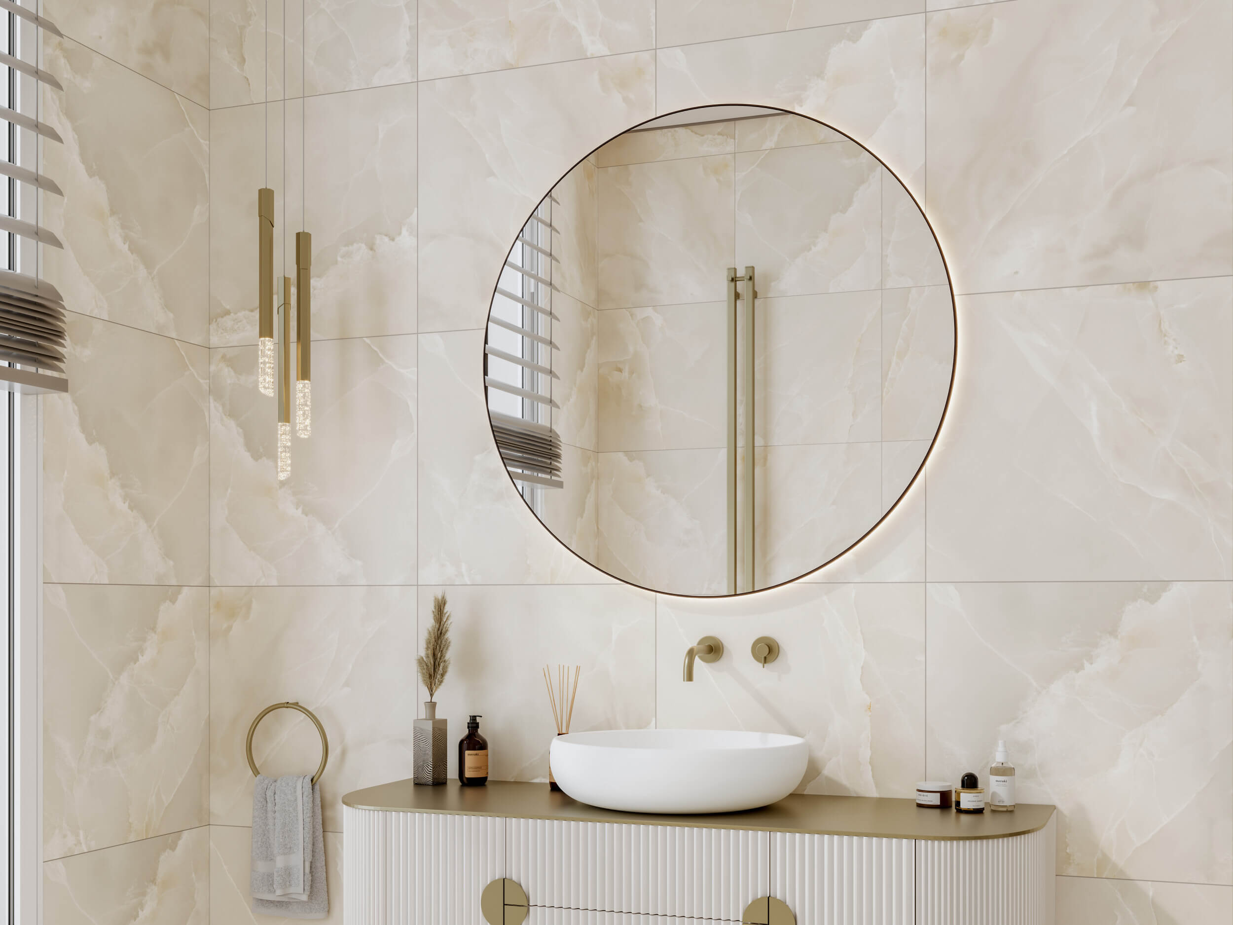 Плитка Lumen Onyx бежевый 600х600х8
