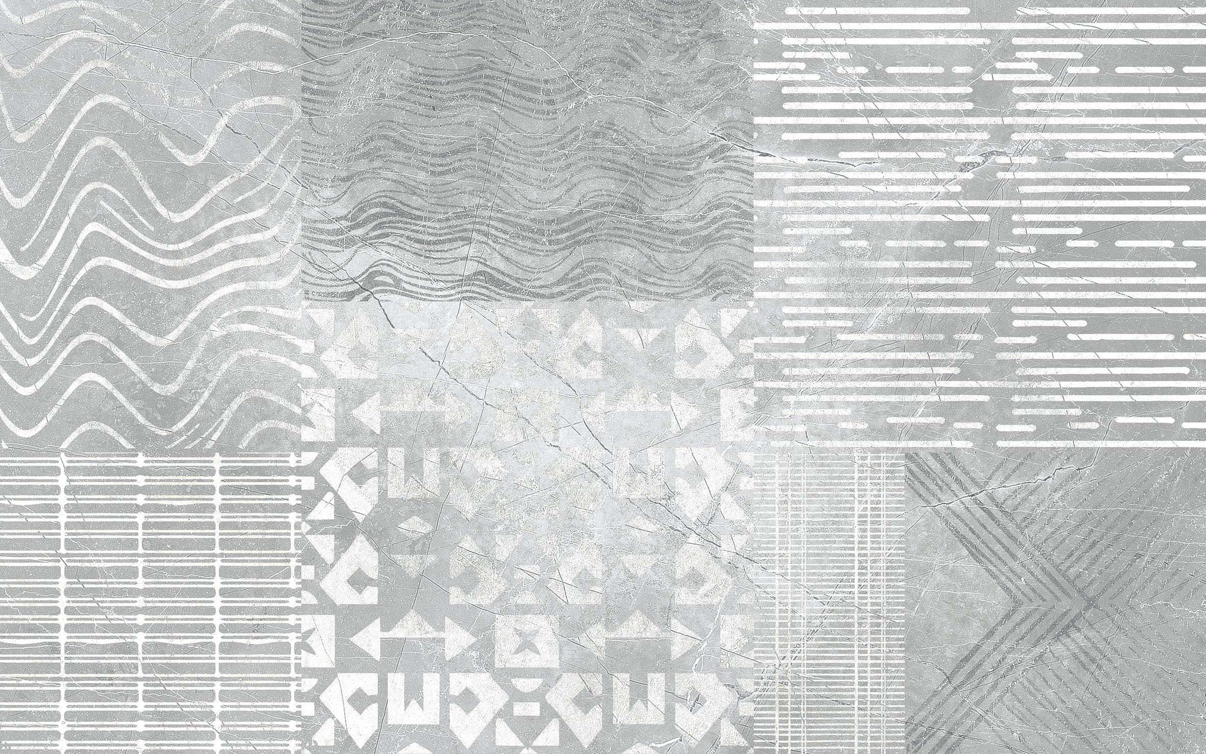 Stone Story patchwork szary 250x400