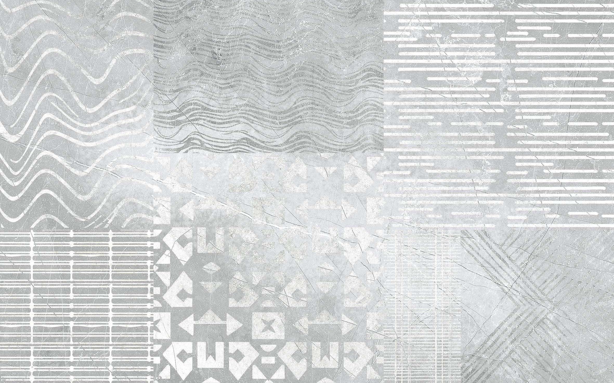 Stone Story patchwork szary 250x400